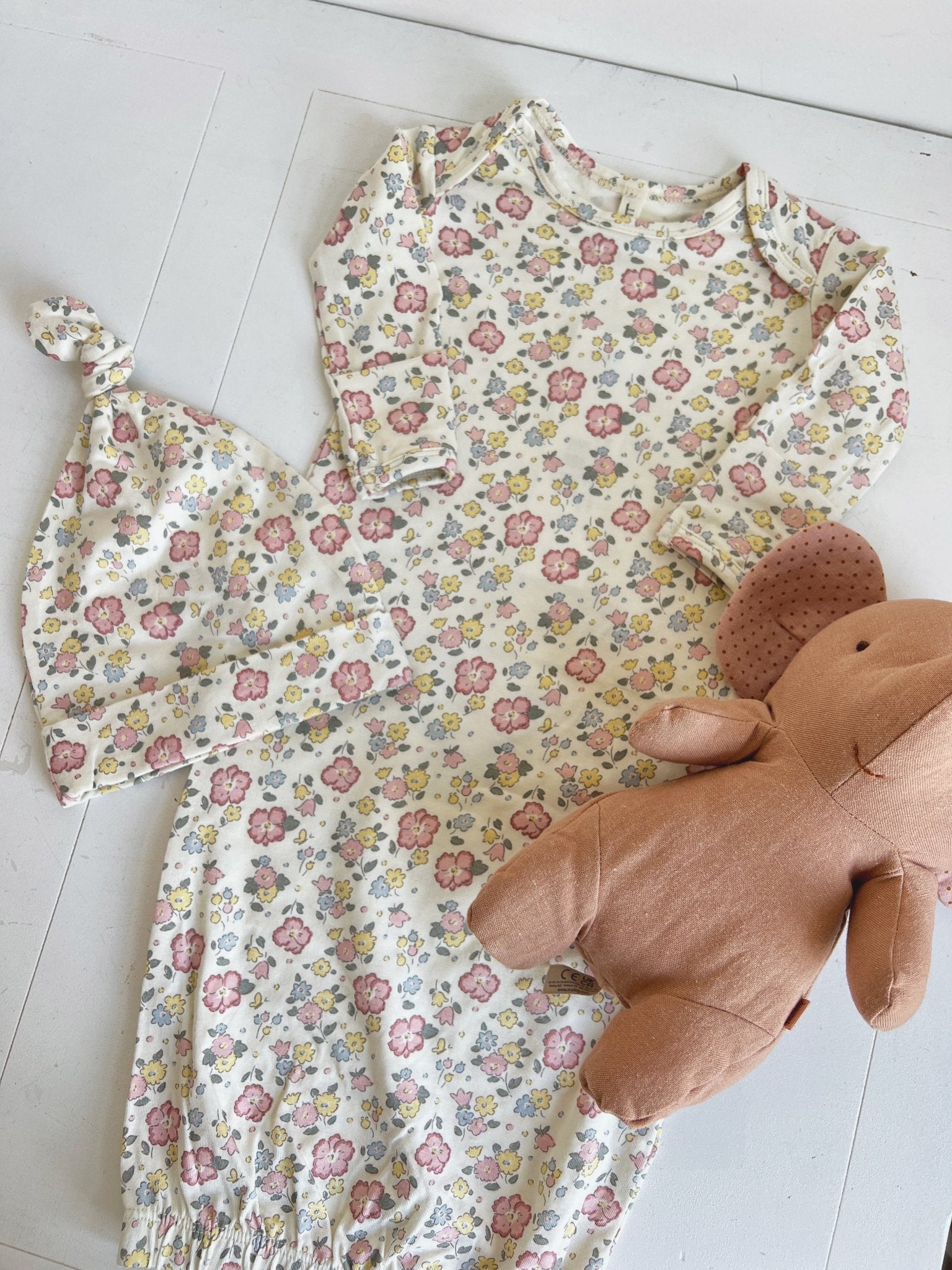 Bamboo Baby Gown - Spring Sweet