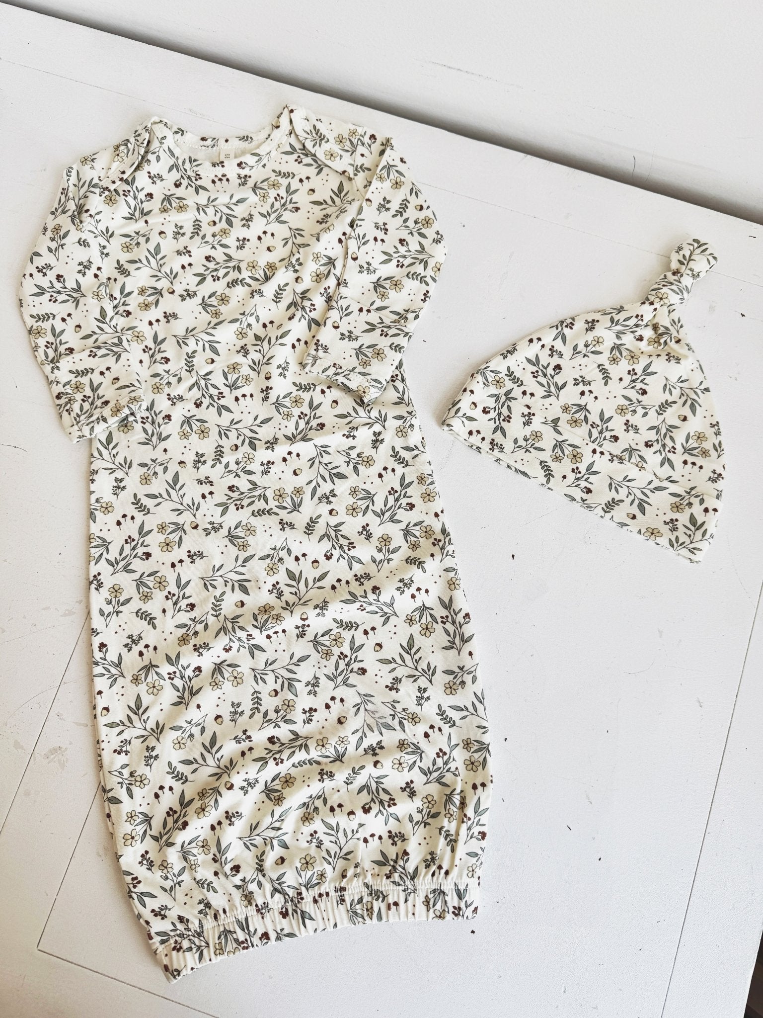 Bamboo Baby Gown - Spring Sweet