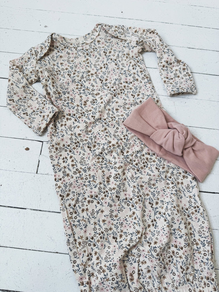 Bamboo Baby Gown - Spring Sweet