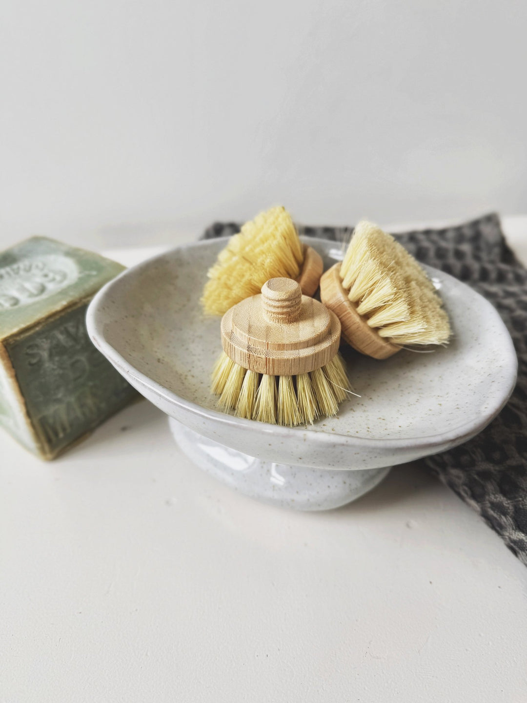 Bamboo Pot & Dish Brush - Spring Sweet