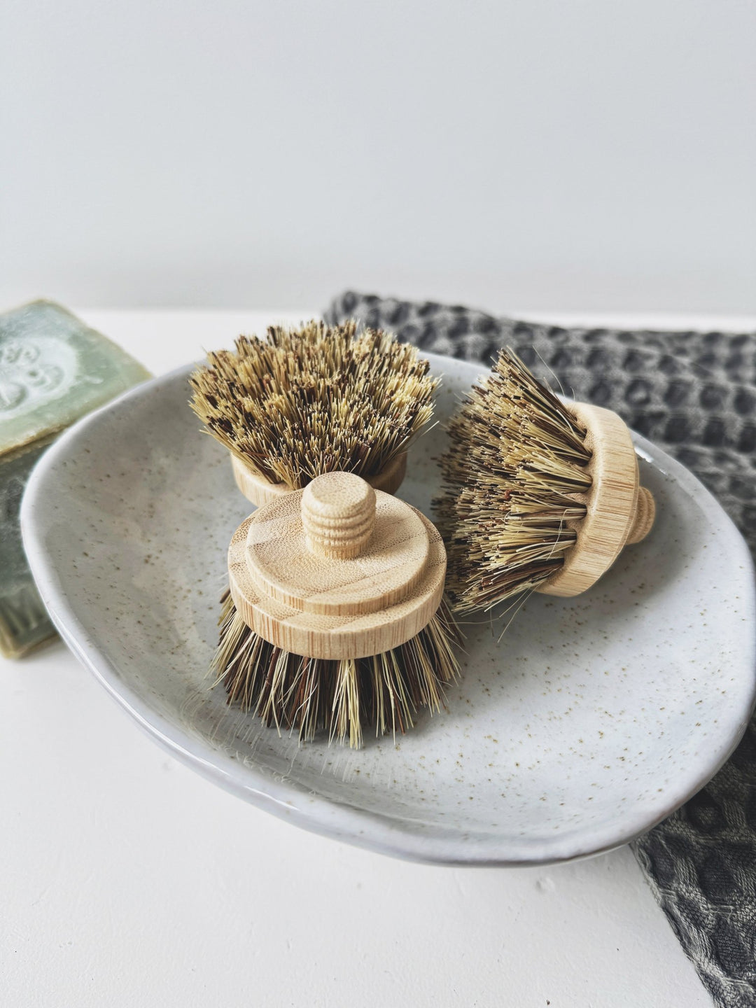 Bamboo Pot & Dish Brush - Spring Sweet