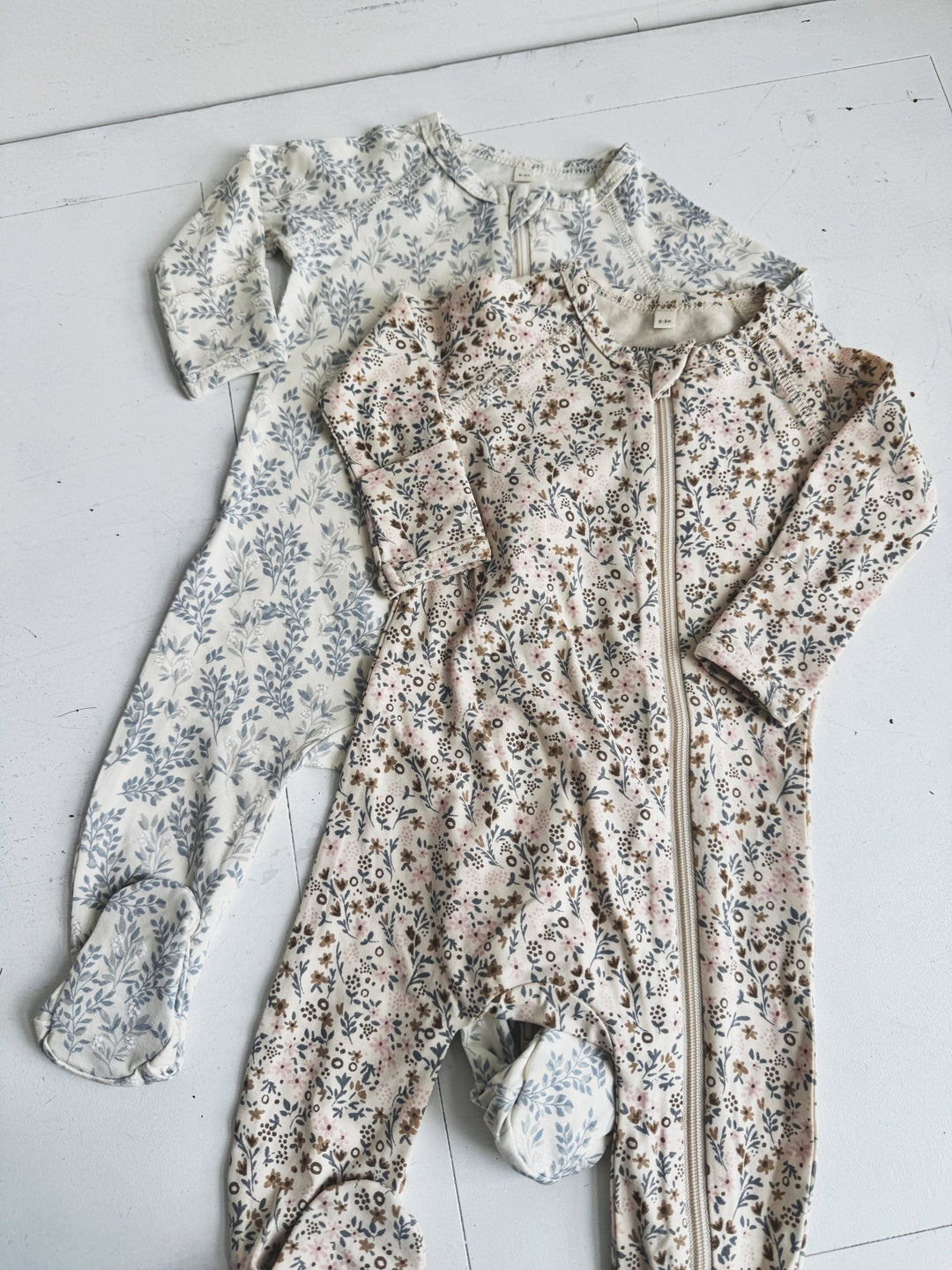 Bamboo Zip Footie - Spring Sweet