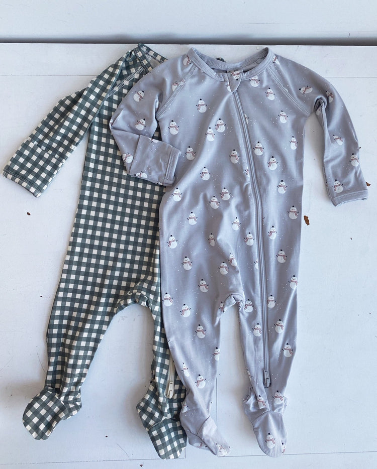 Bamboo Zip Footie - Spring Sweet