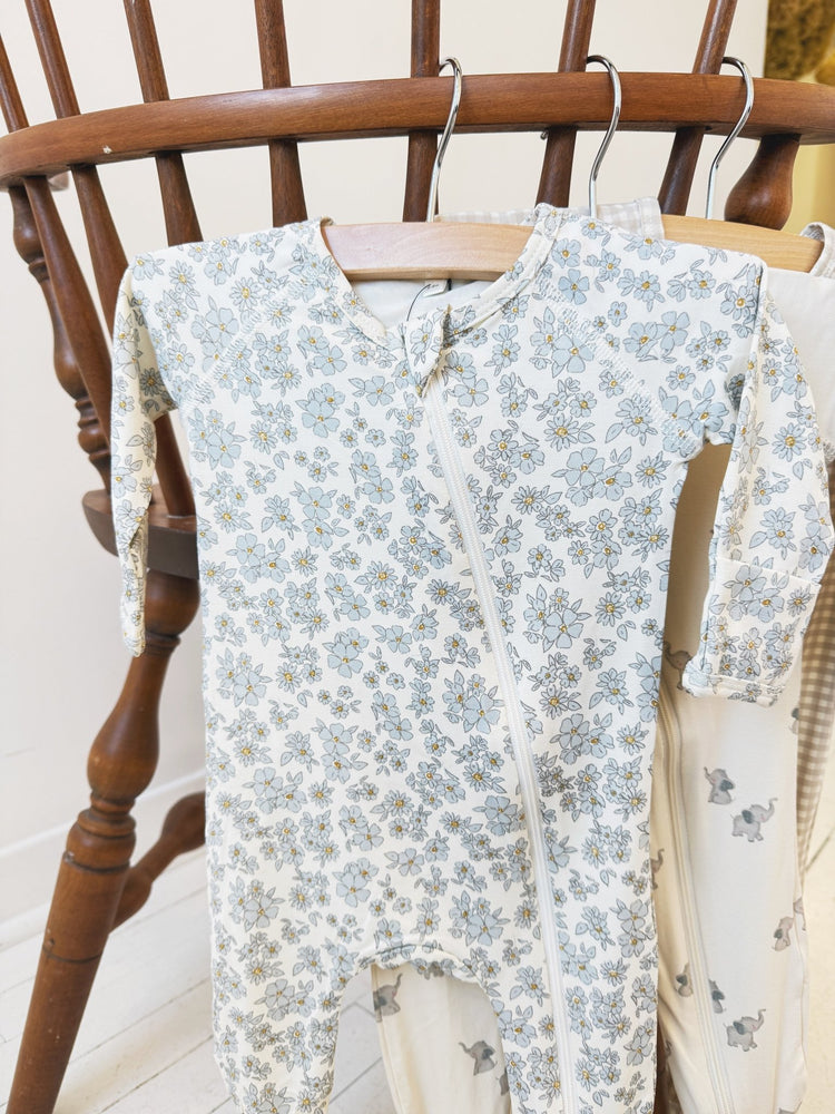 Bamboo Zip Footie - Spring Sweet