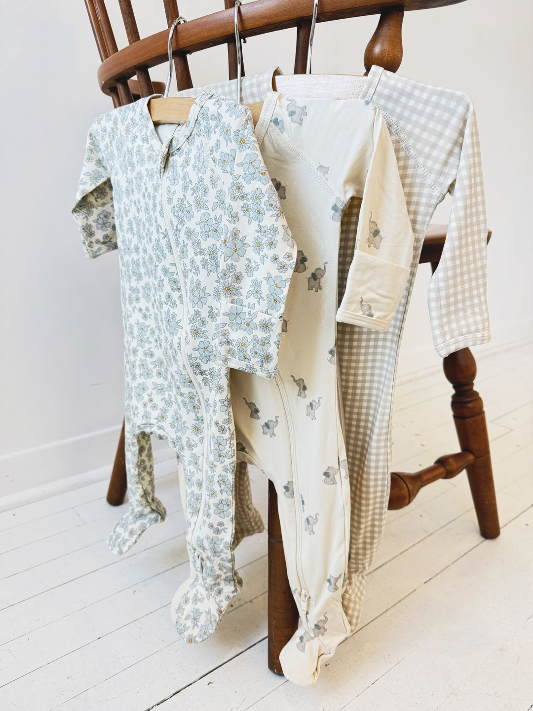 Bamboo Zip Footie - Spring Sweet