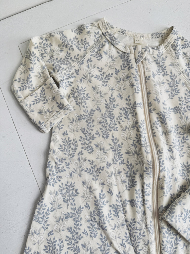 Bamboo Zip Footie - Spring Sweet