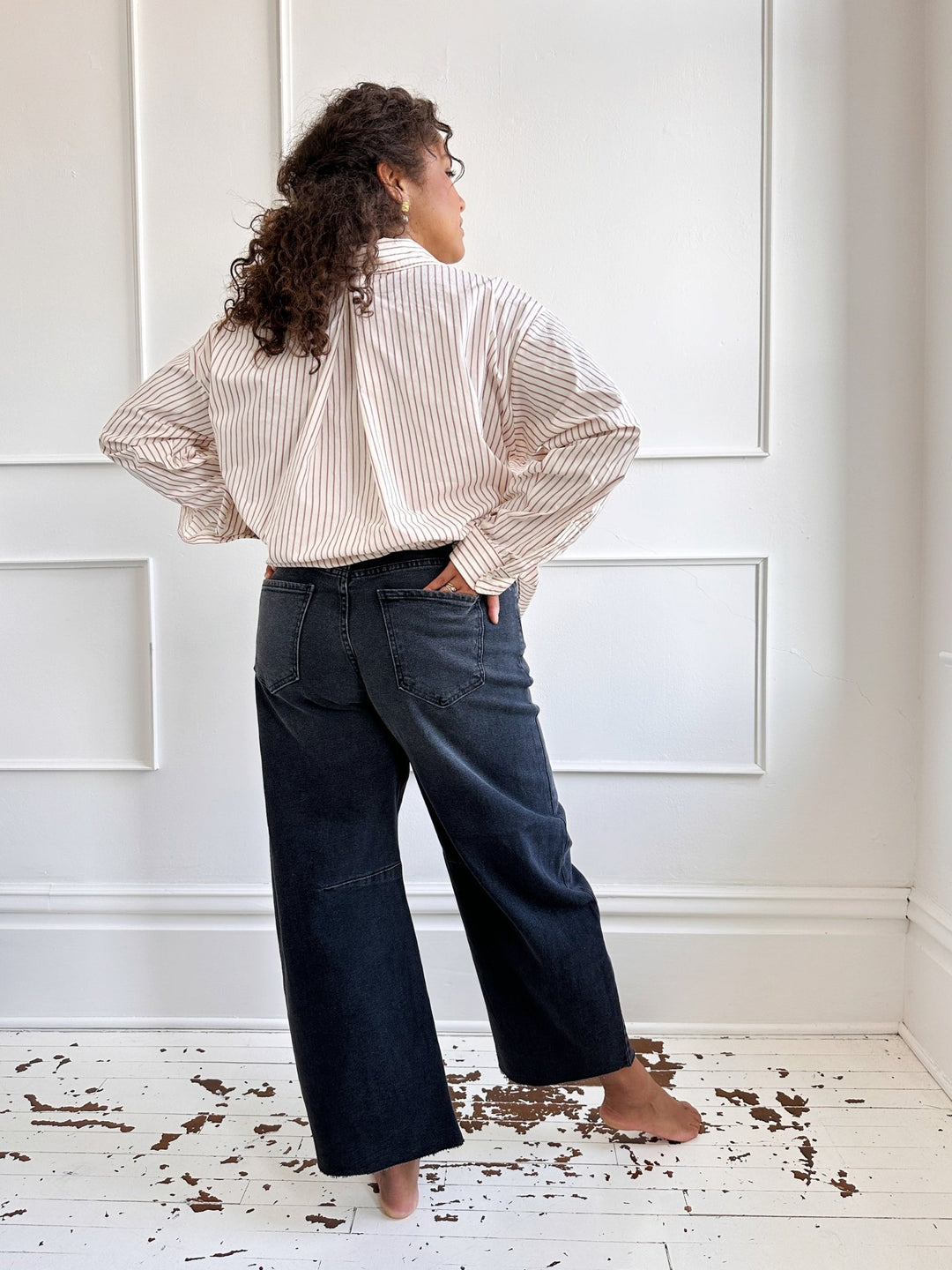 Barrel Denim w/ Raw Hem - Spring Sweet