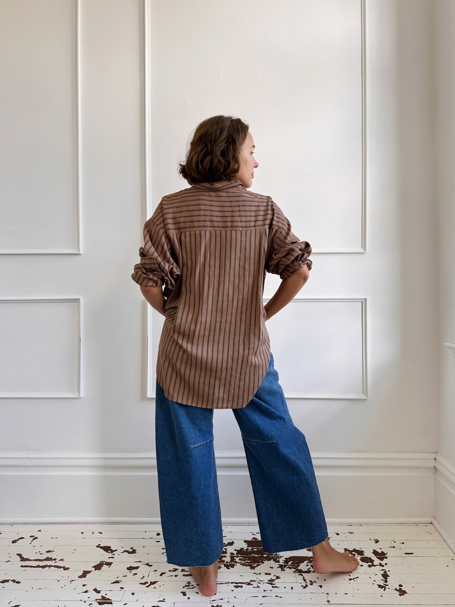 Barrel Denim w/ Raw Hem - Spring Sweet