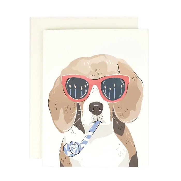 Beagle Birthday Card - Spring Sweet