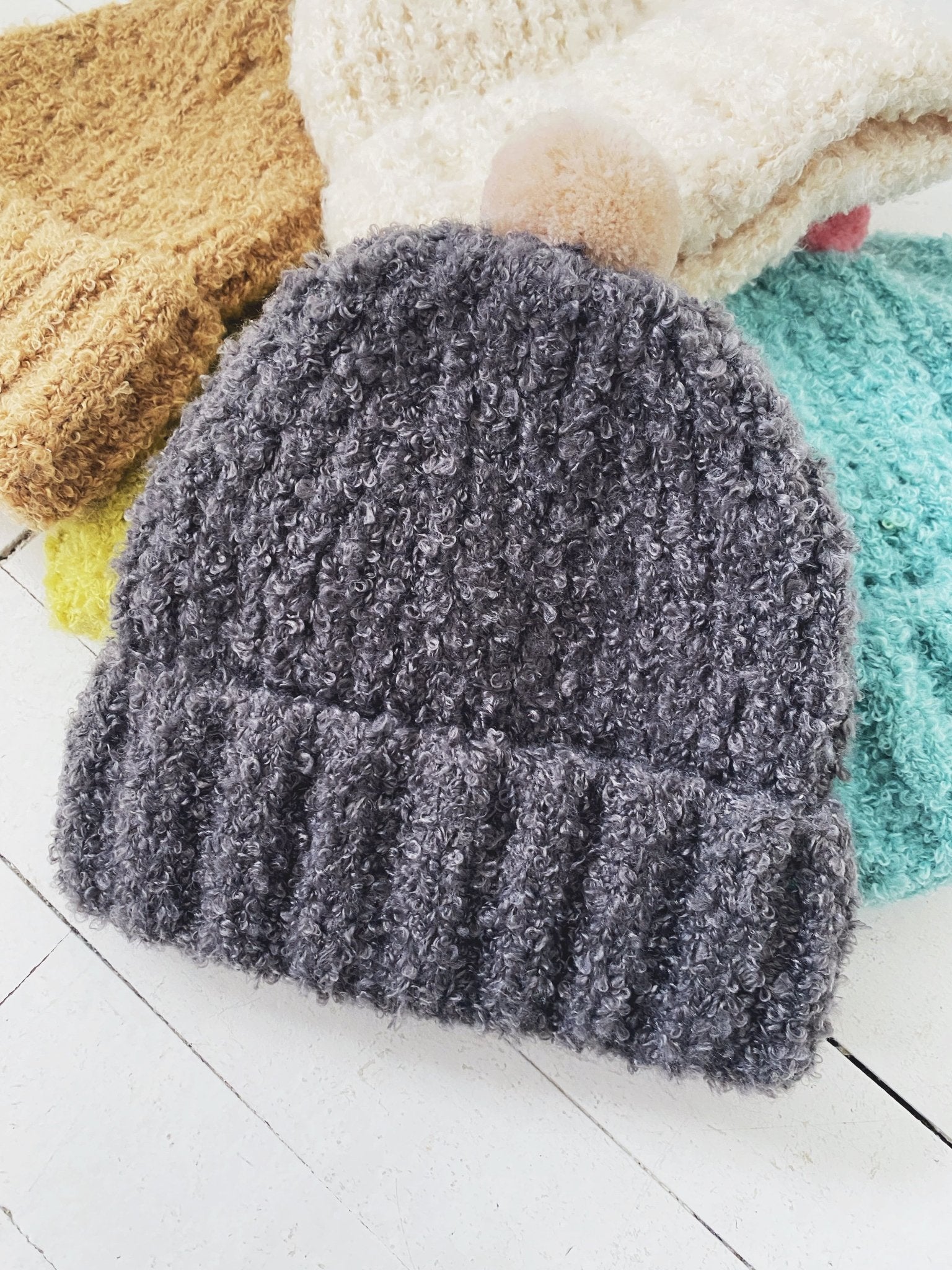 Beanie w/ Pom - Spring Sweet