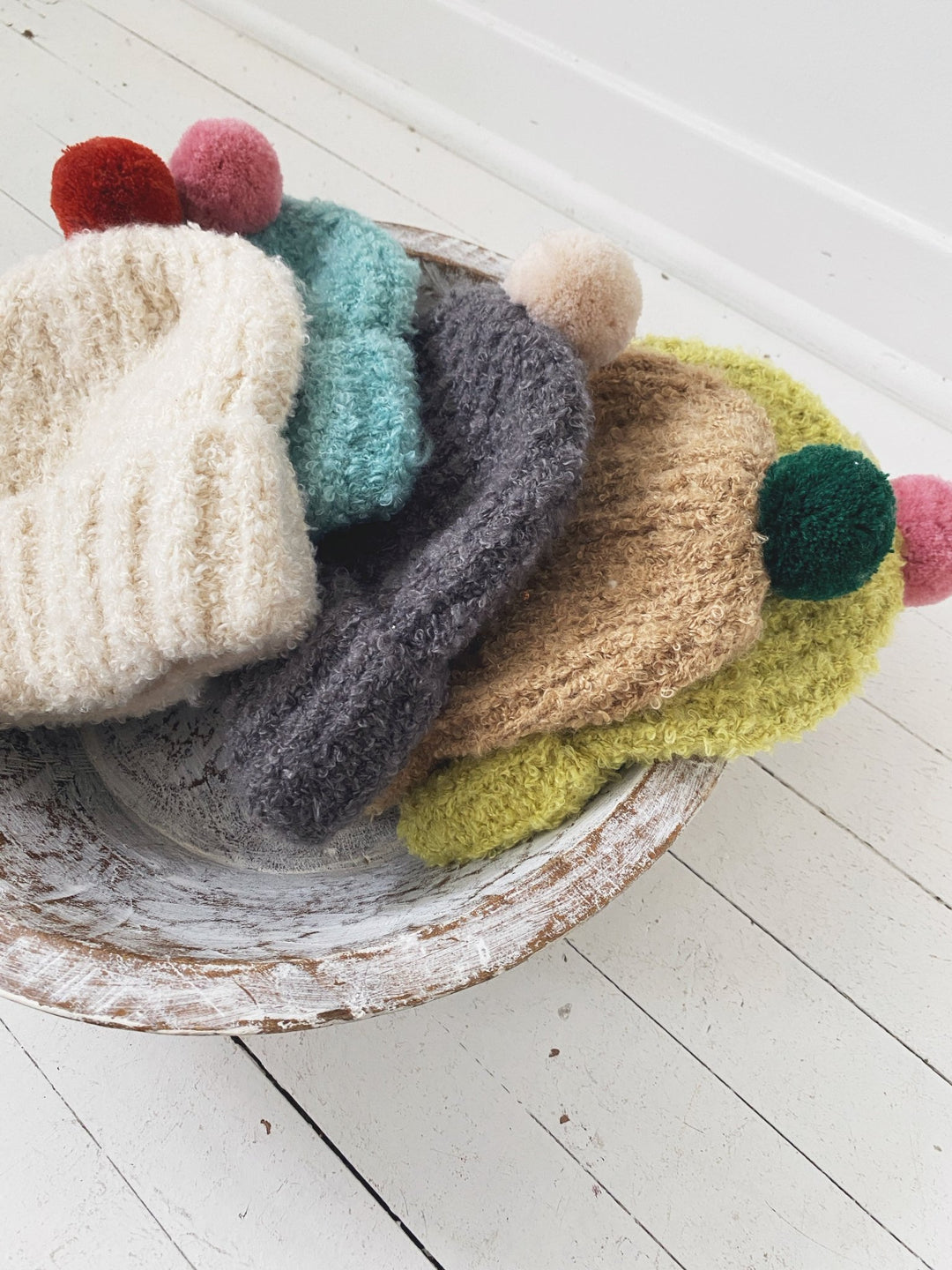 Beanie w/ Pom - Spring Sweet