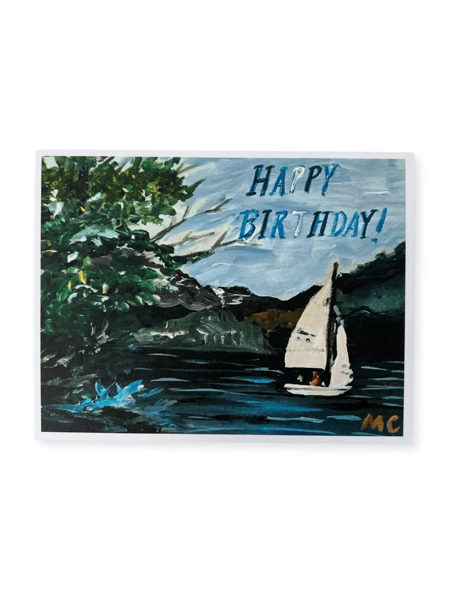 Birthday Sailboat Card - Spring Sweet