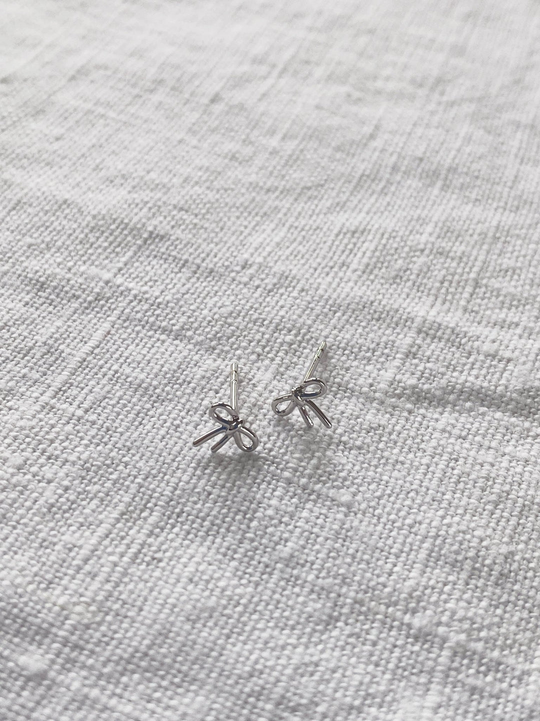 Bitty Bow Studs, Gold Plated - Spring Sweet