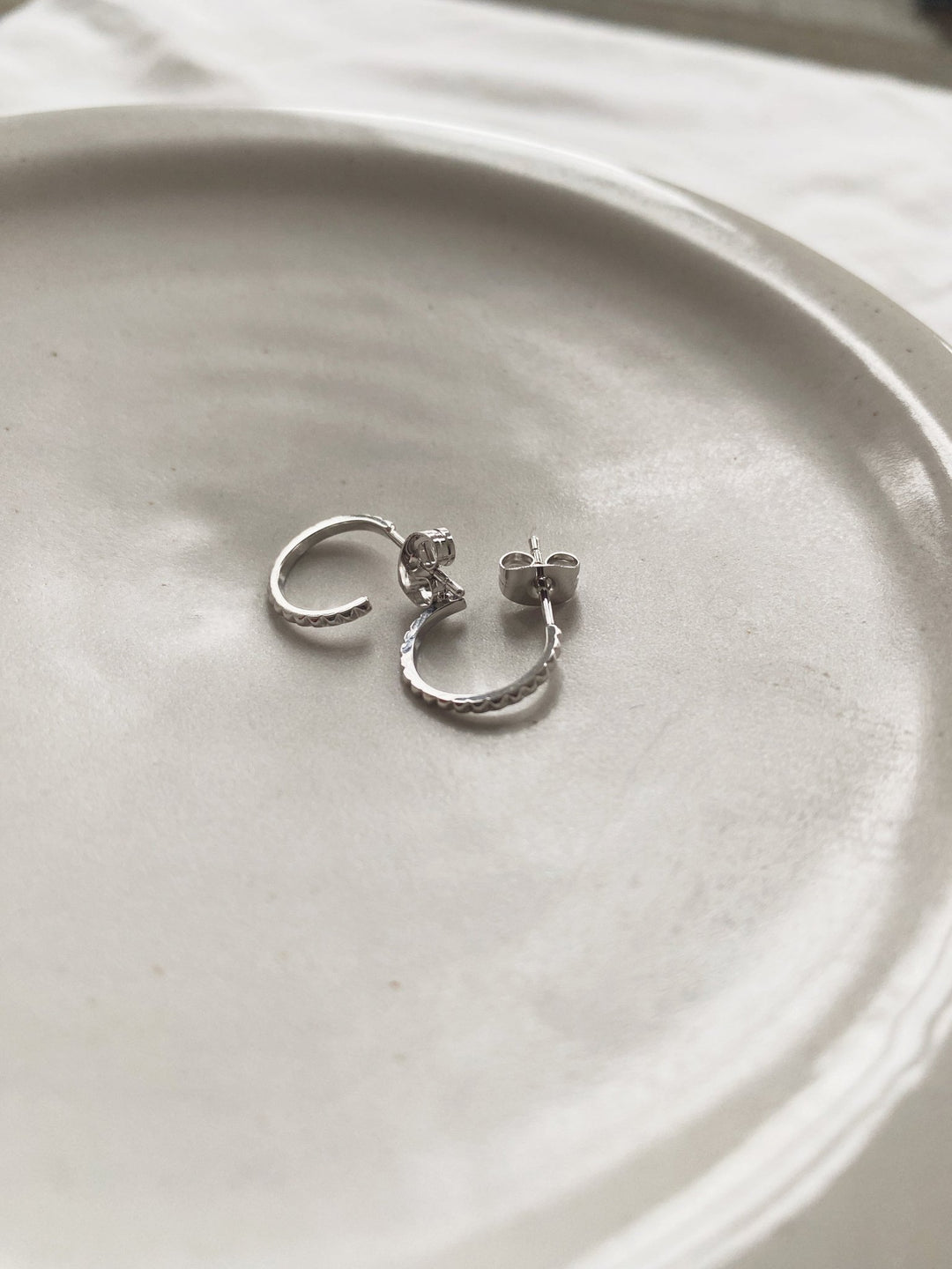 Bitty Spiked Hoops, Plated - Spring Sweet