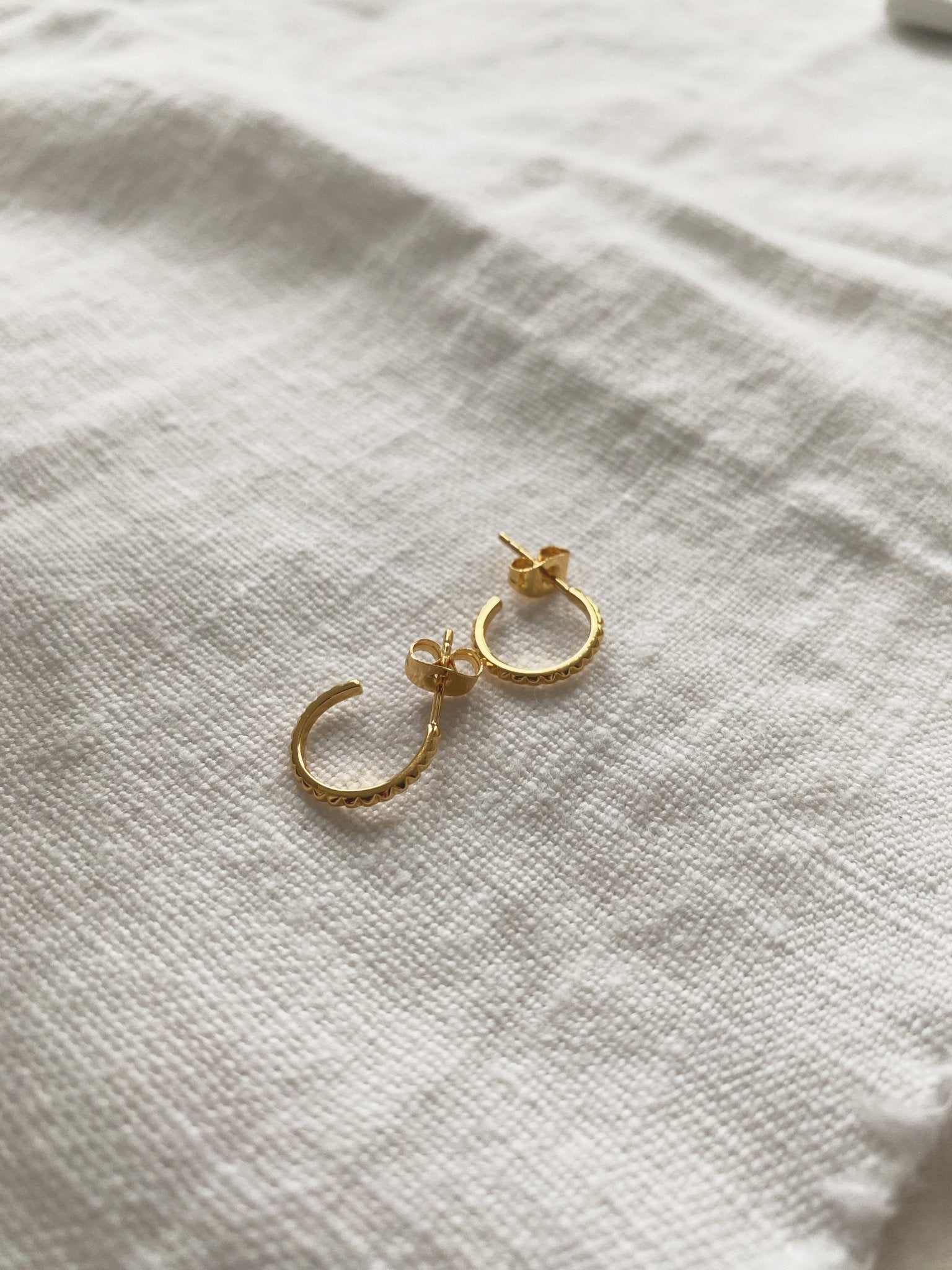 Bitty Spiked Hoops, Plated - Spring Sweet