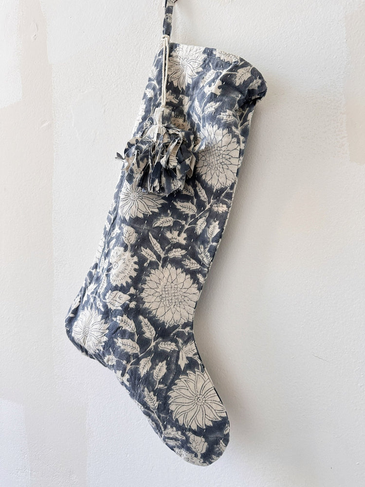 Block Print Stocking - Spring Sweet