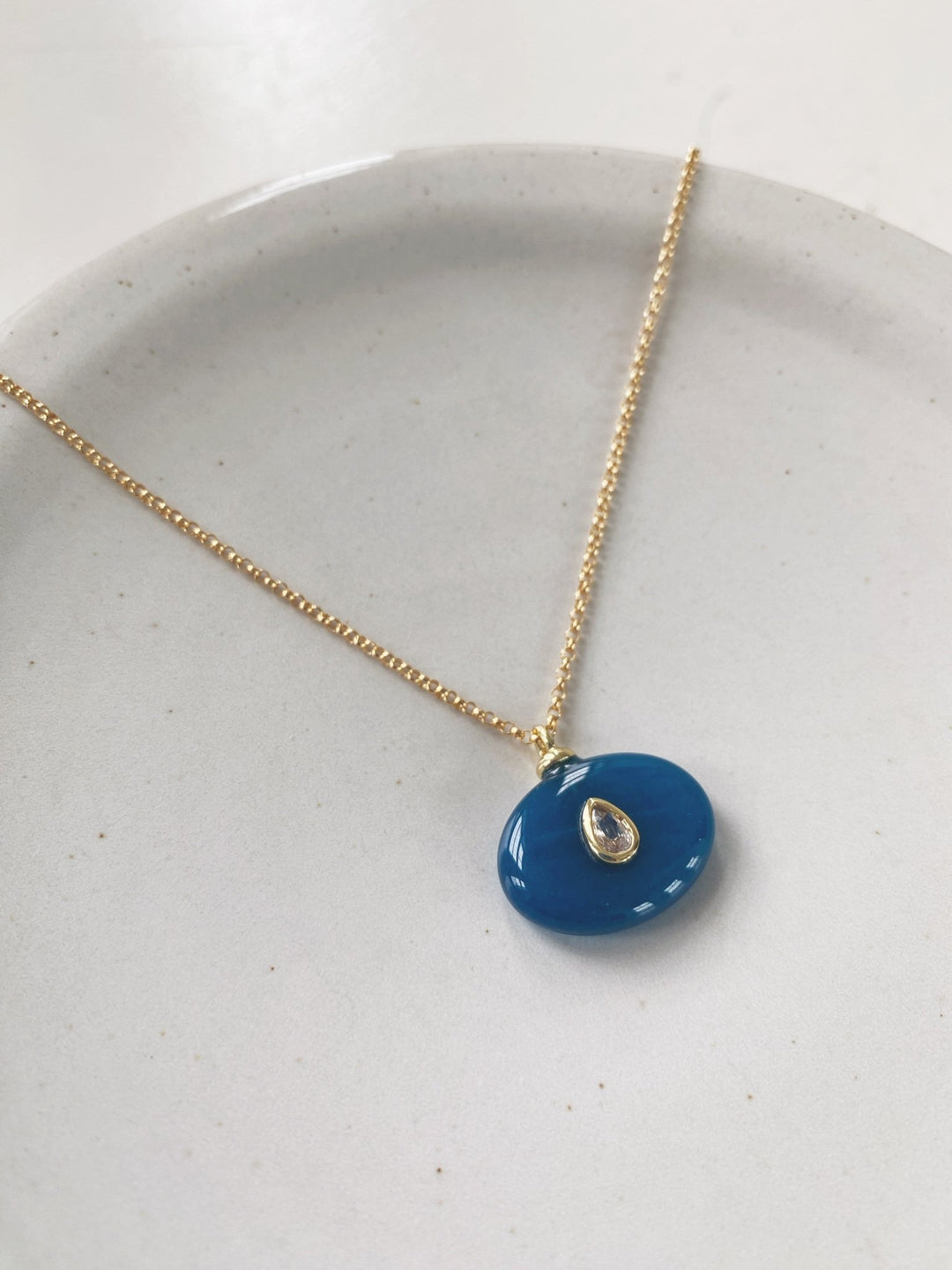 Boheme Gemstone Pendant Necklace, Gold Filled - Spring Sweet