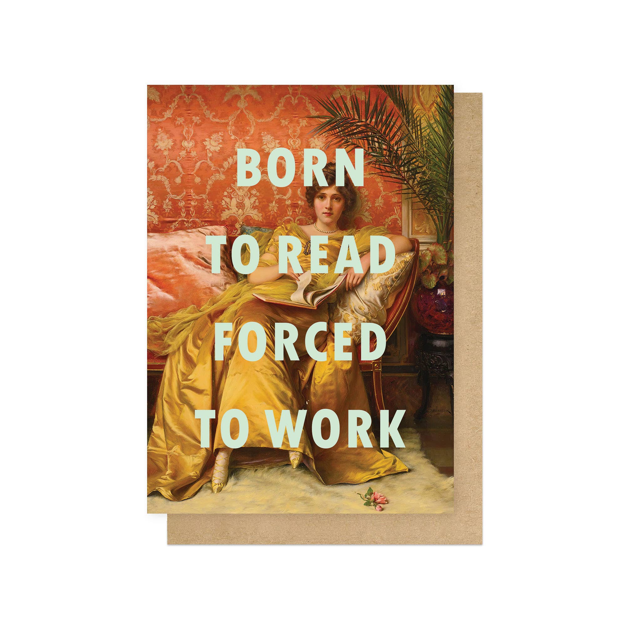 Born To Read Greetings Card - Spring Sweet