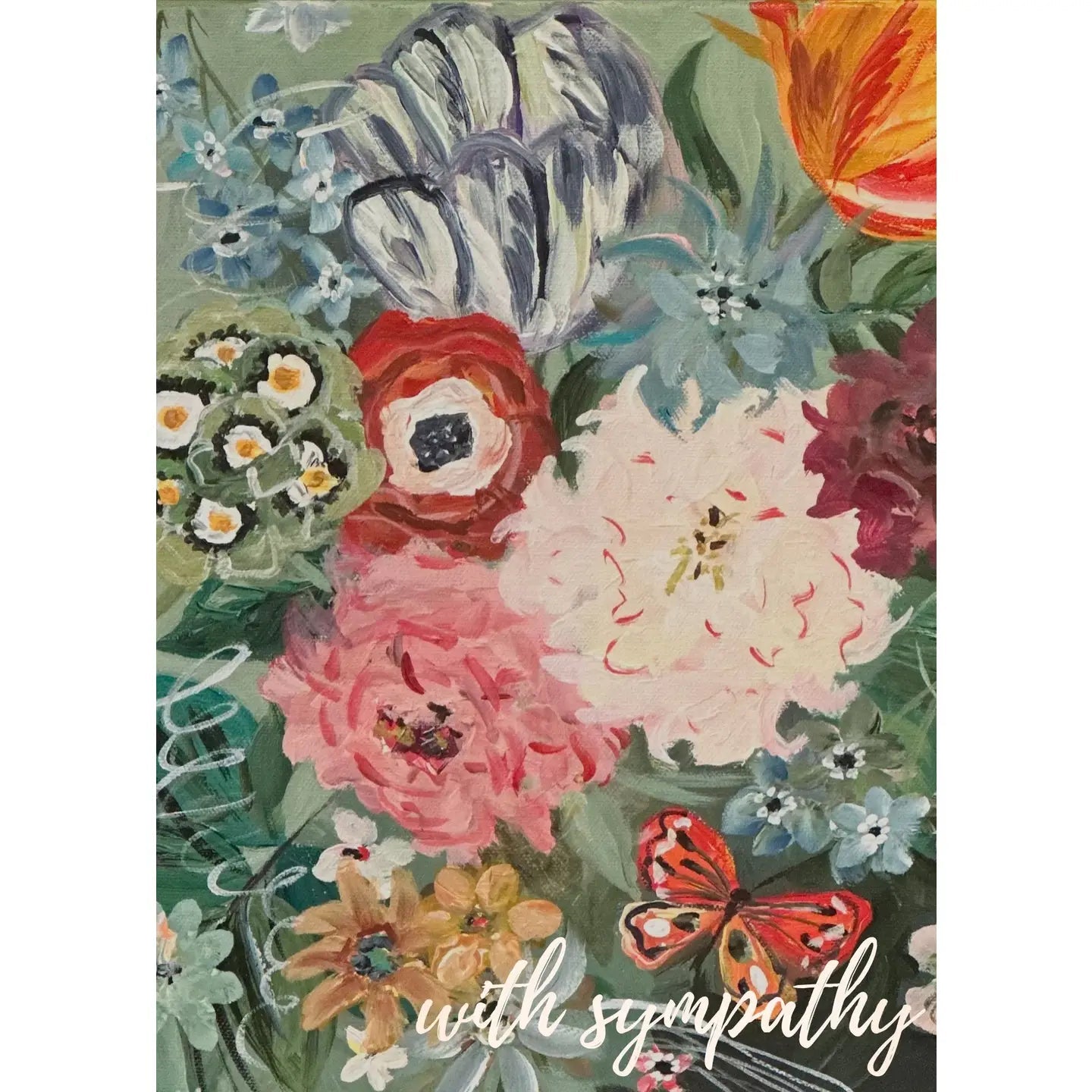 Butterfly Sympathy Card - Spring Sweet