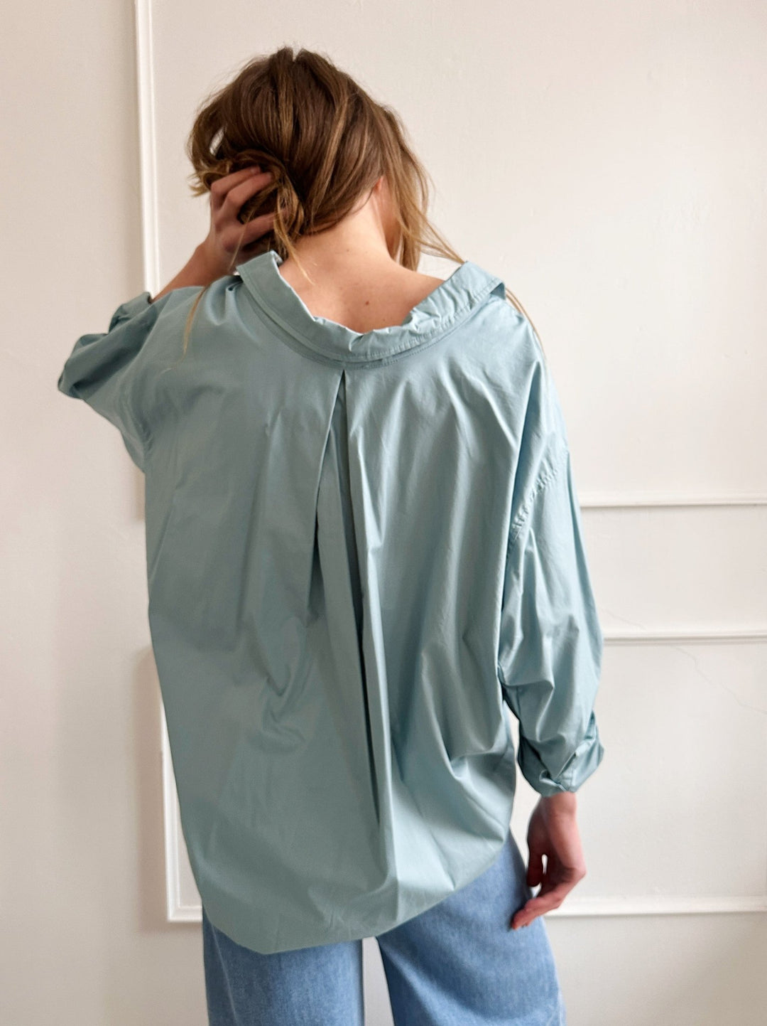 Button - Up w/ Back Pleat - Spring Sweet