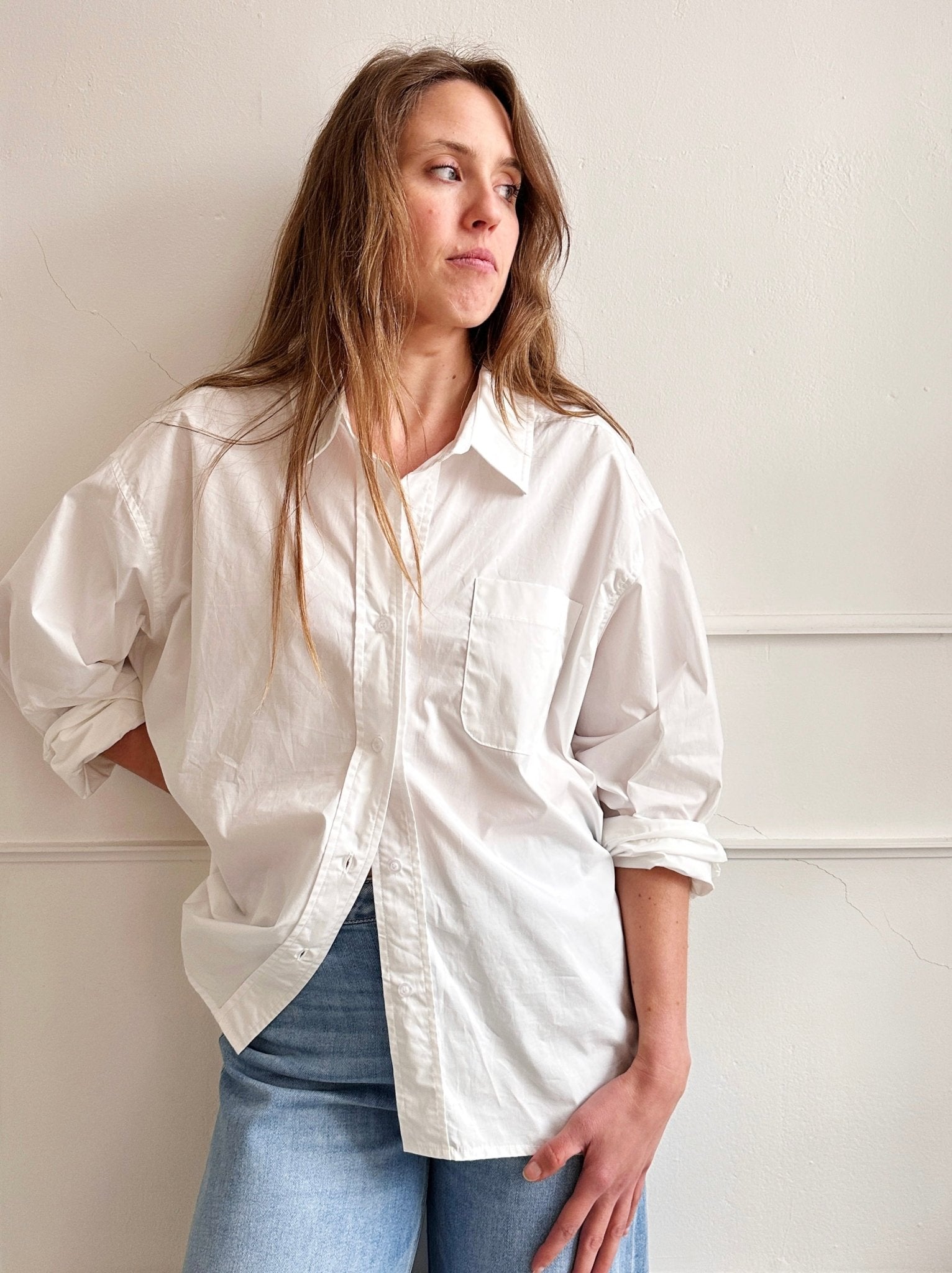 Button - Up w/ Back Pleat - Spring Sweet