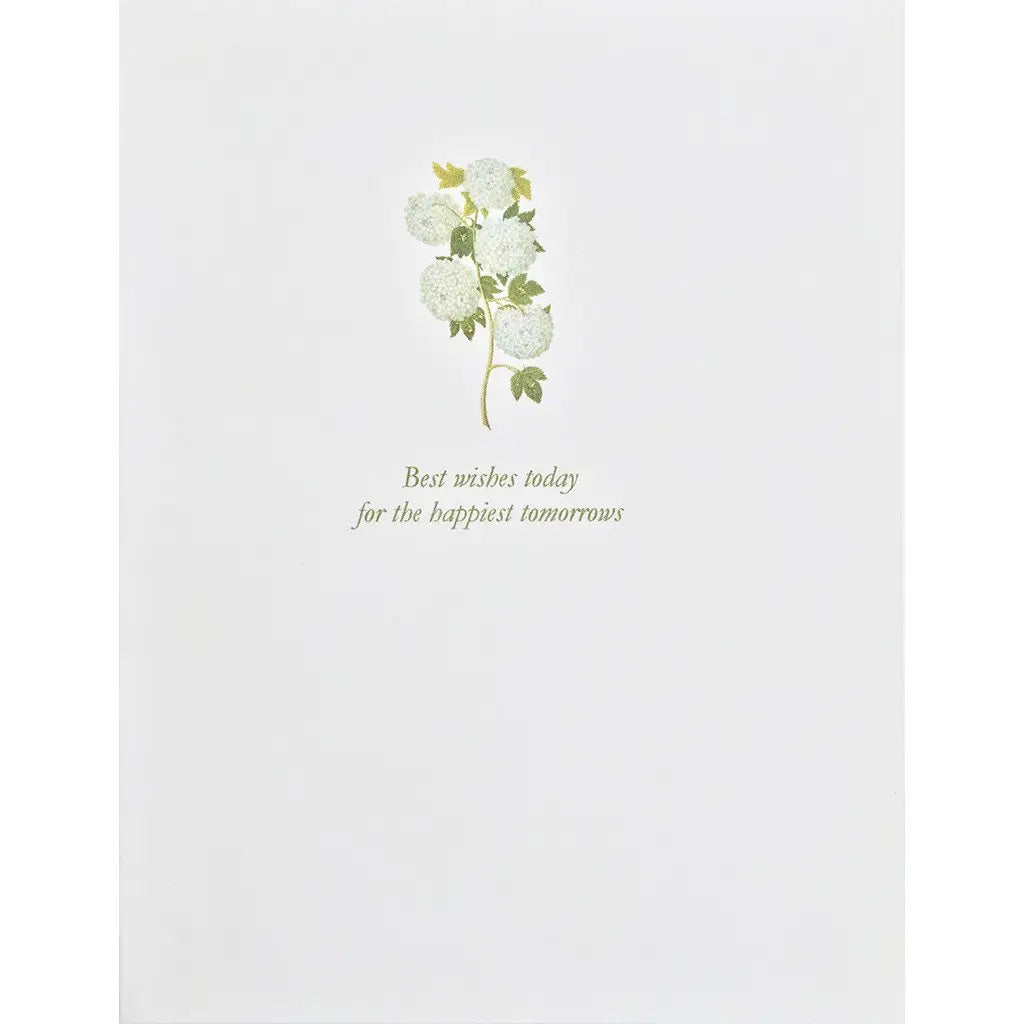 Hydrangea Wedding Card