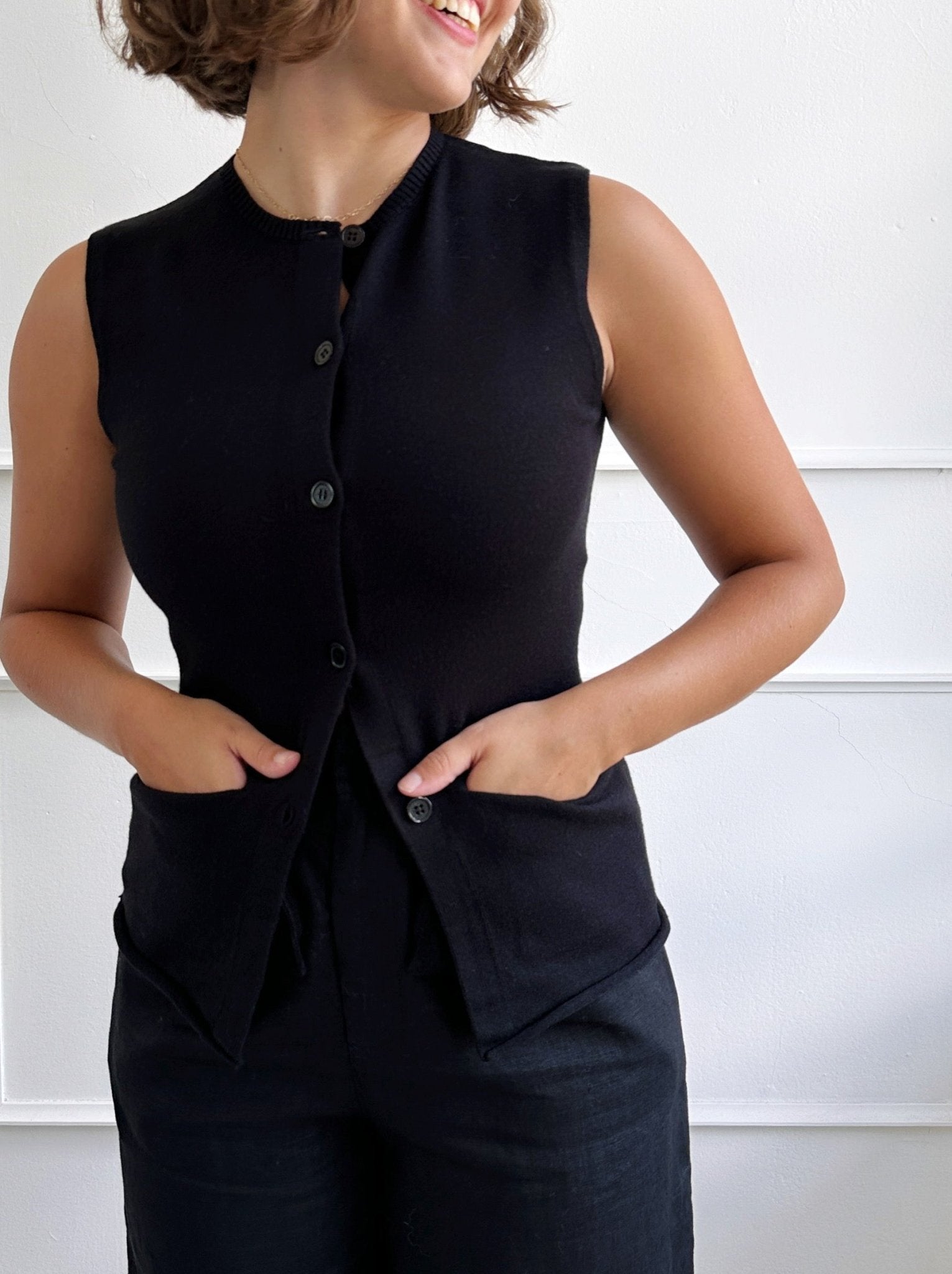 Cardigan Vest - Spring Sweet