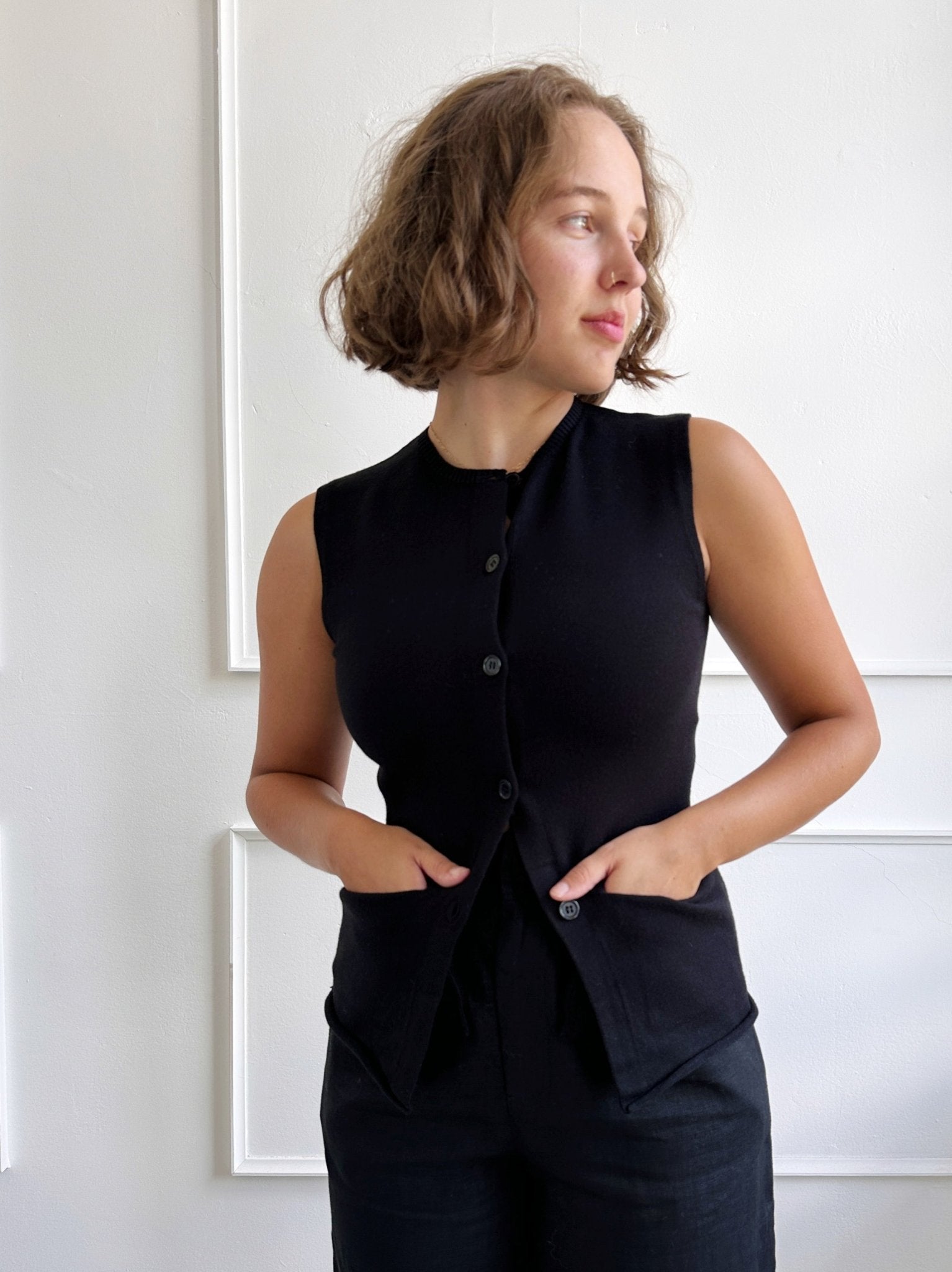 Cardigan Vest - Spring Sweet