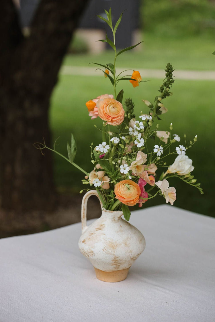 Ceramic Artisan Pitcher - Spring Sweet