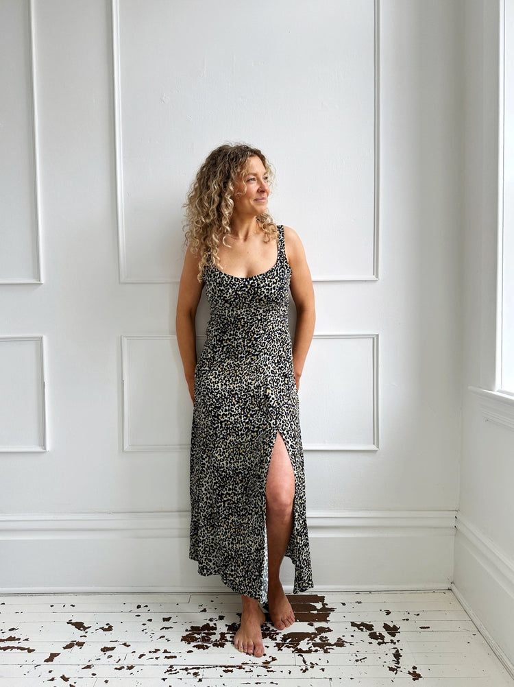 Cheetah Print Empire Waist Dress - Spring Sweet