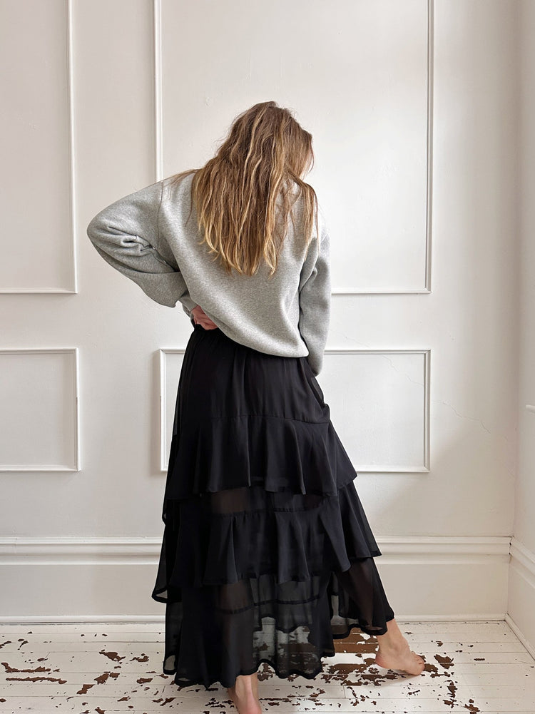 Chiffon Tiered Maxi Skirt - Spring Sweet