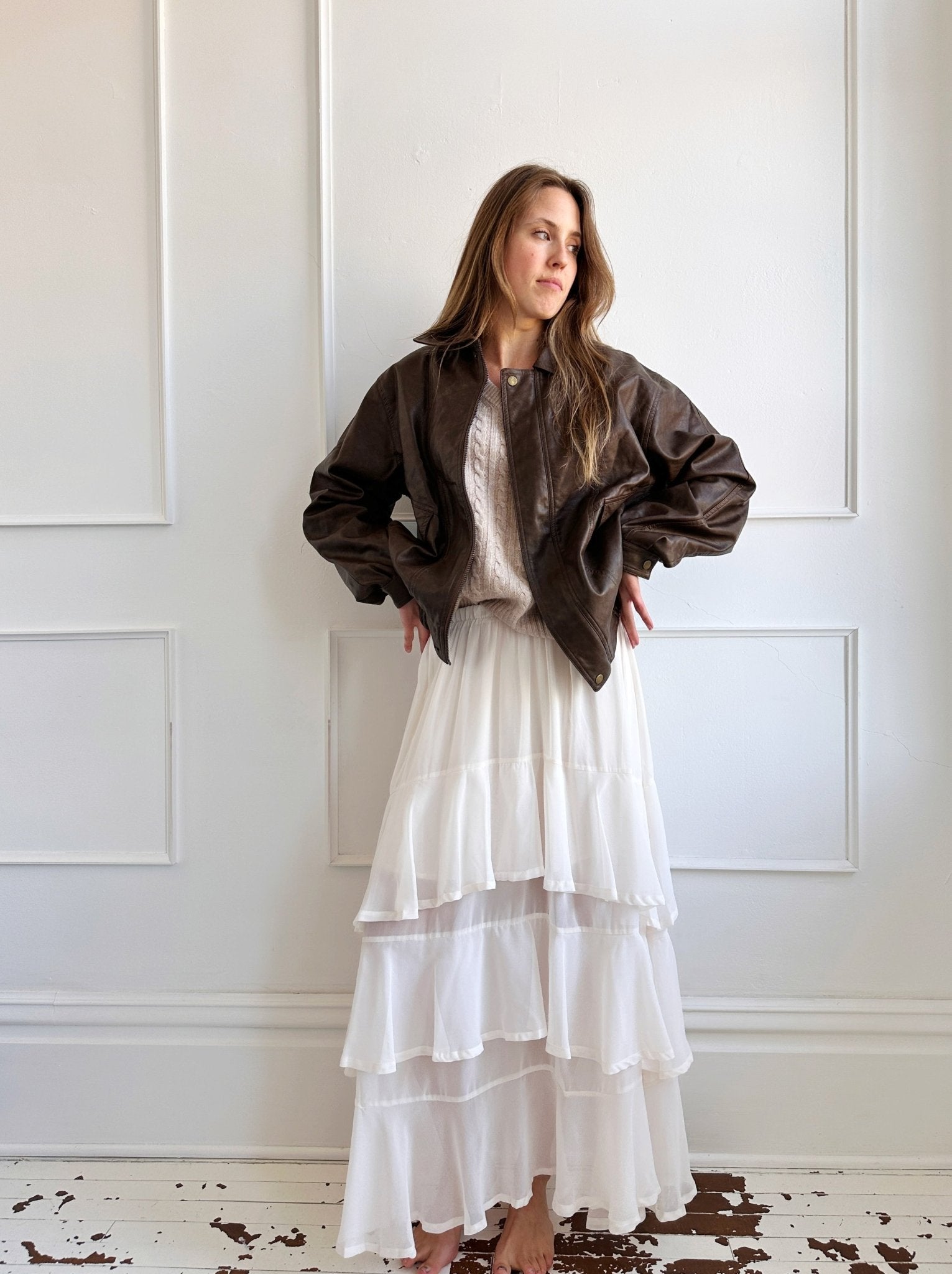 Chiffon Tiered Maxi Skirt - Spring Sweet