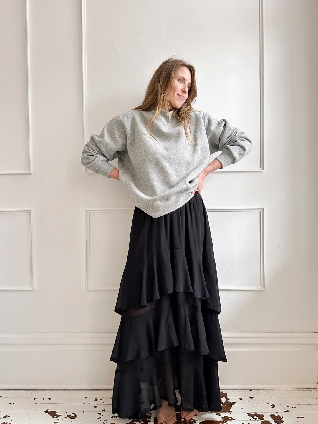 Chiffon Tiered Maxi Skirt - Spring Sweet