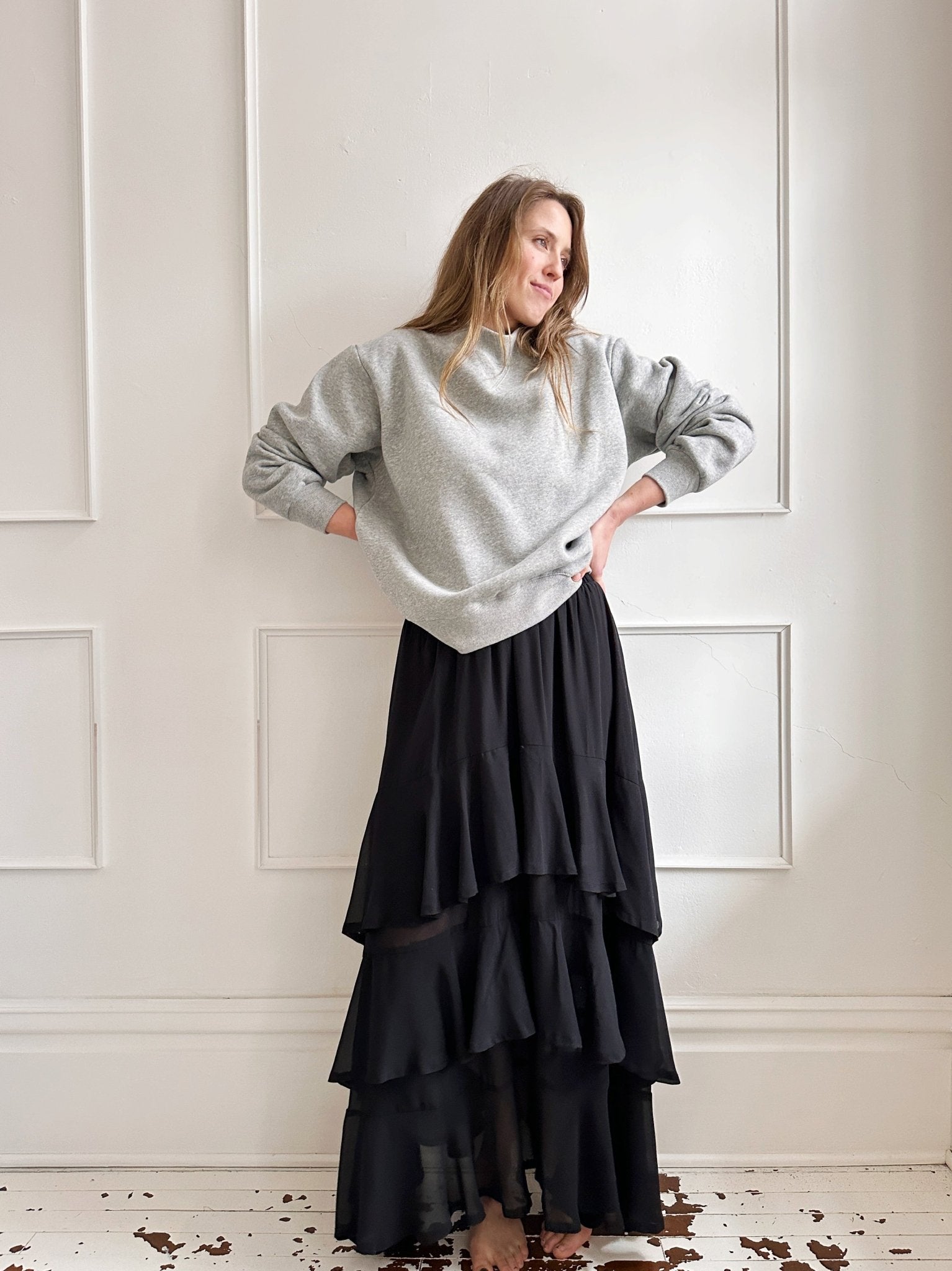 Chiffon Tiered Maxi Skirt - Spring Sweet