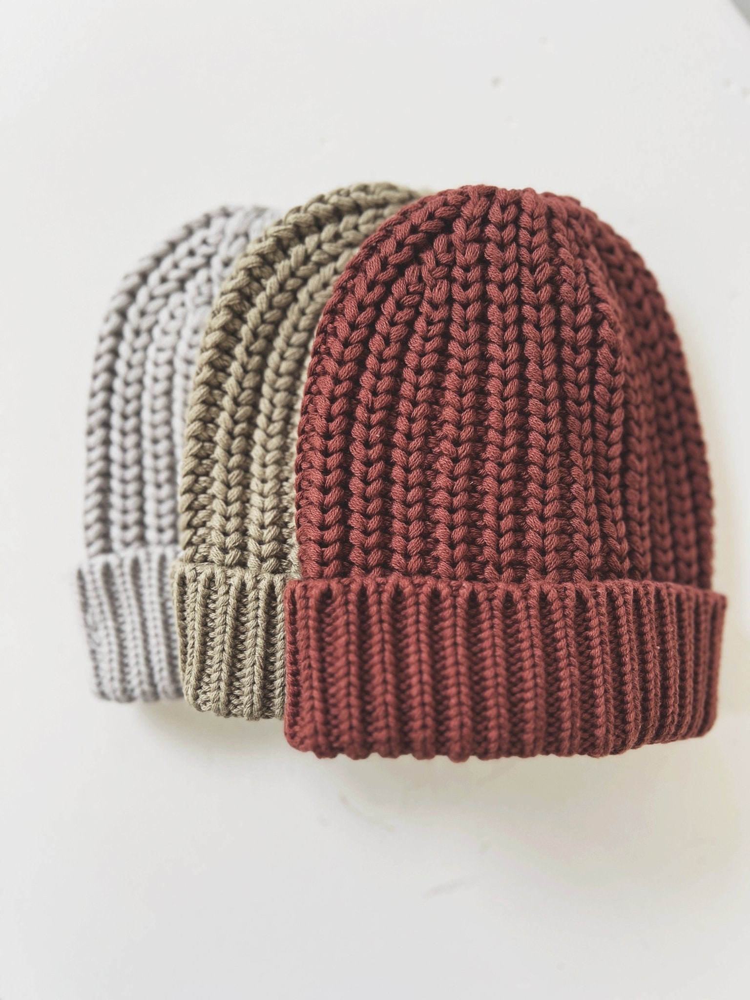 Chunky Knit Beanie - Spring Sweet