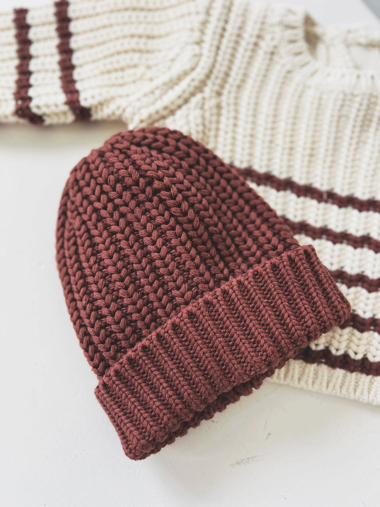 Chunky Knit Beanie - Spring Sweet