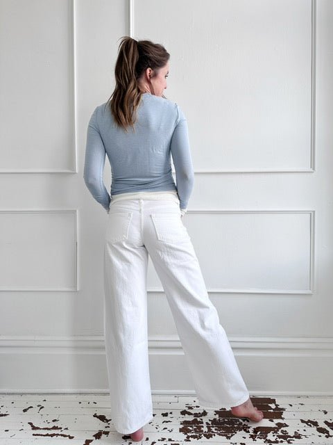 Cinched Layered Longsleeve Tee - Spring Sweet