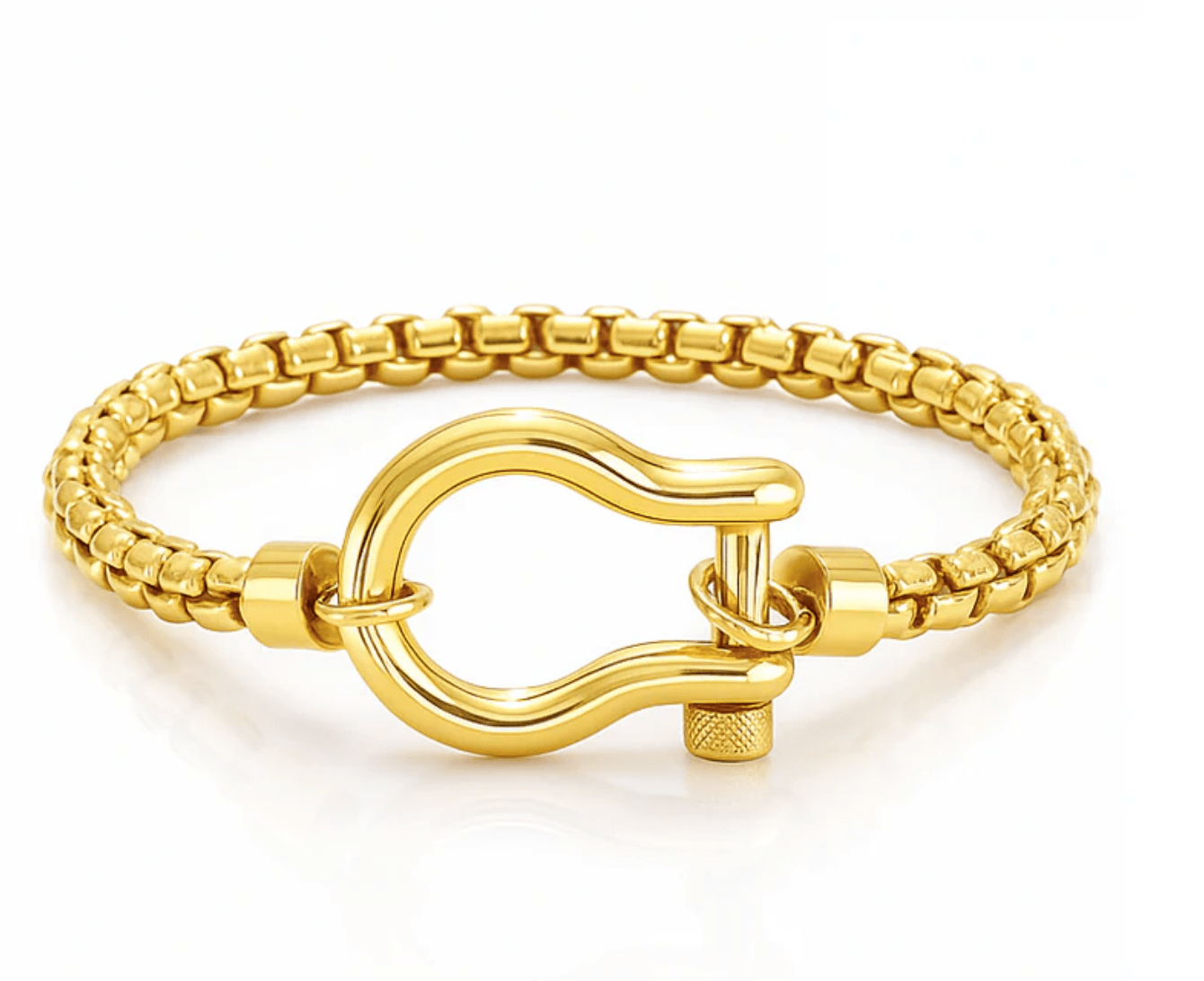 Clarkson Horsebit Bracelet, Gold Plated - Spring Sweet