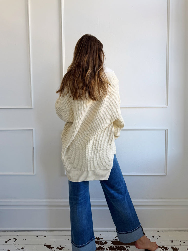 Classic Knit Open Cardigan - Spring Sweet