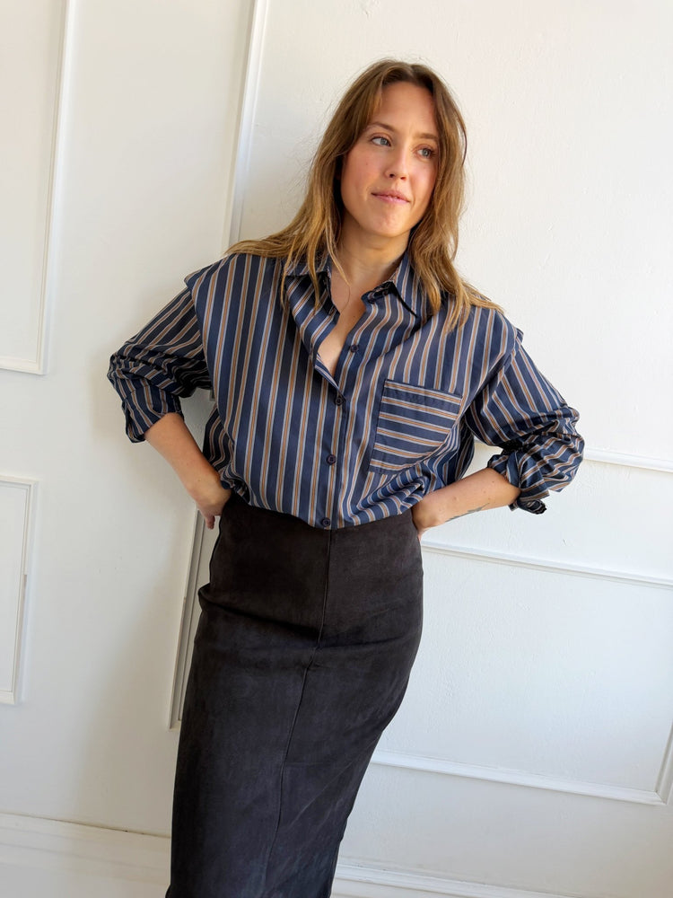 Classic Stripe Button Up - Spring Sweet