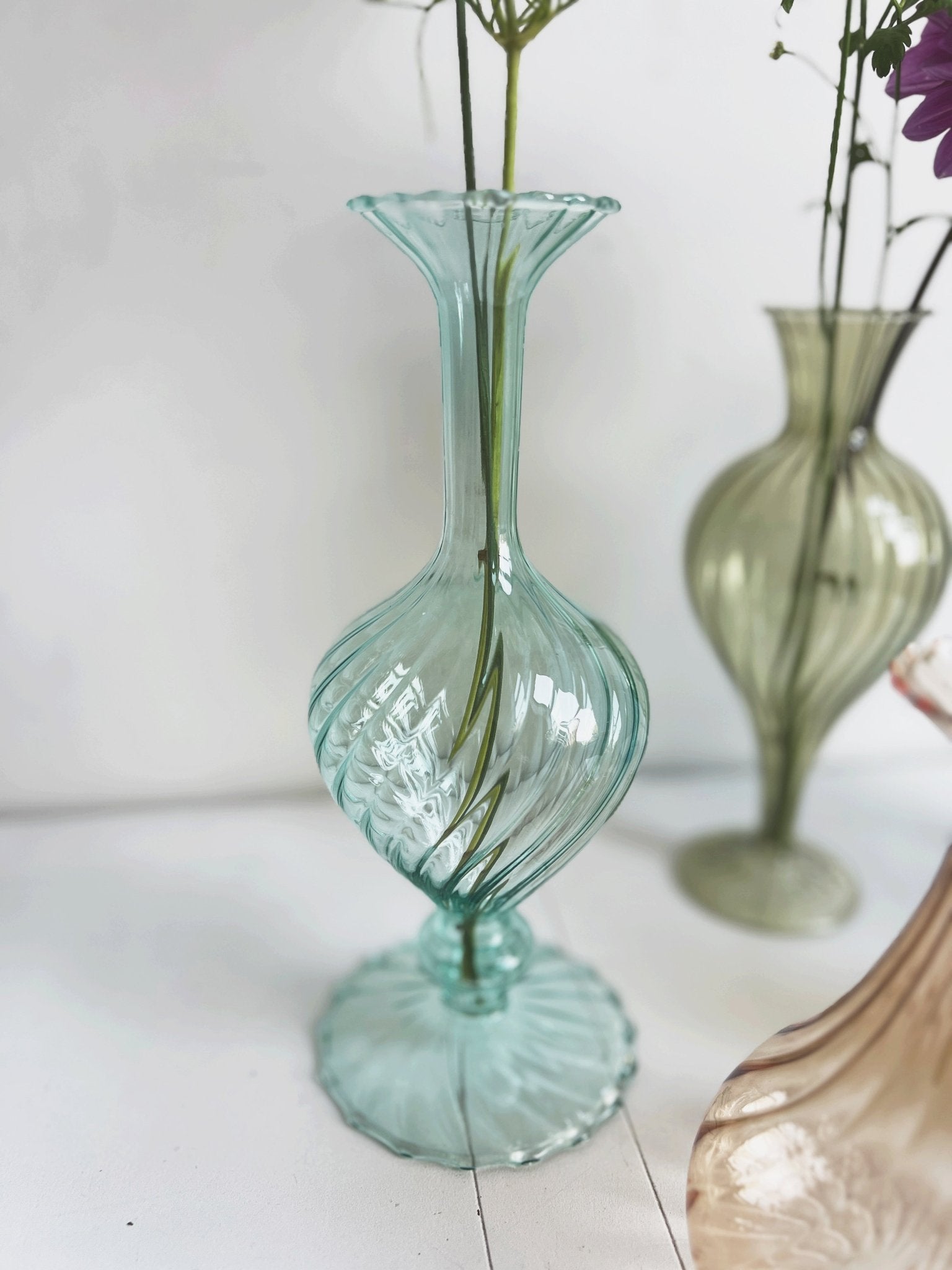 Colored Glass Vase - Spring Sweet