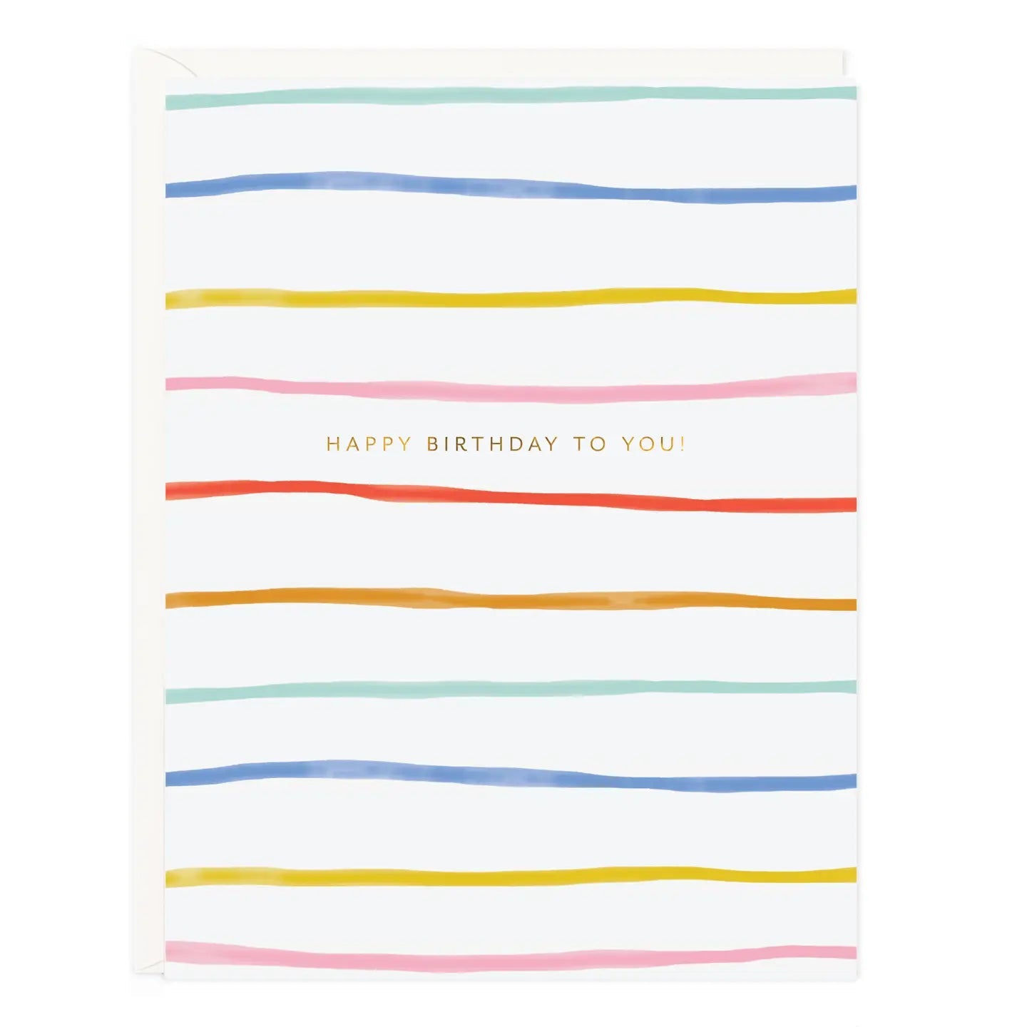 Colorful Stripes Card - Spring Sweet