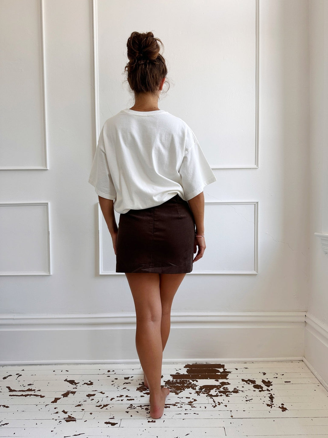 Corduroy Mini Skirt