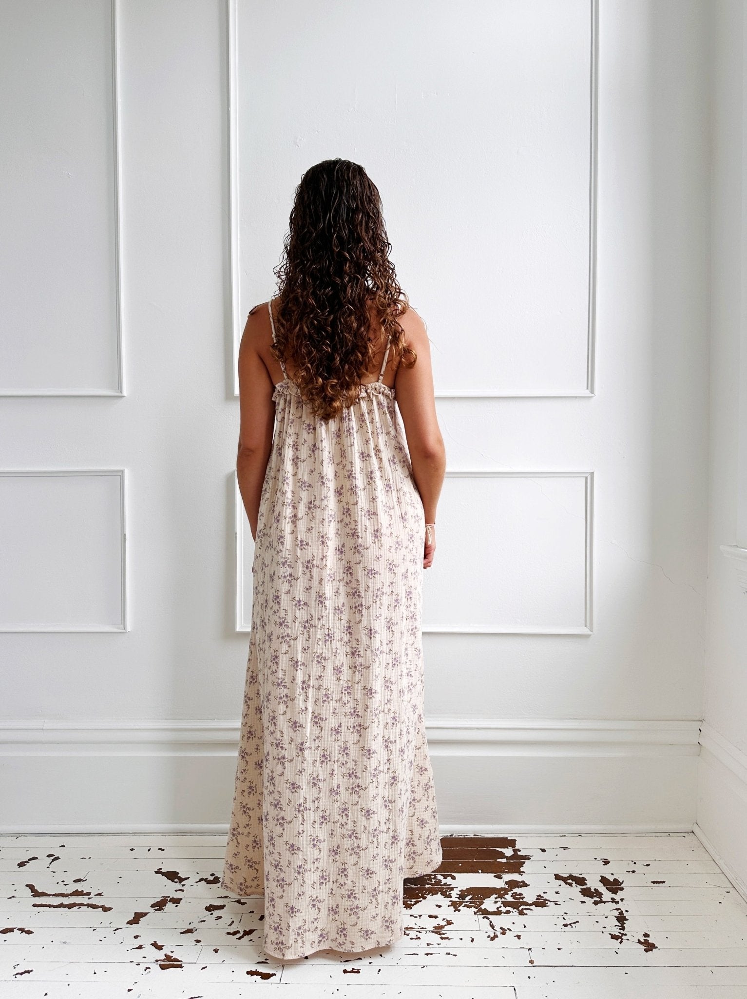 Cotton Gauze Maxi Dress - Spring Sweet