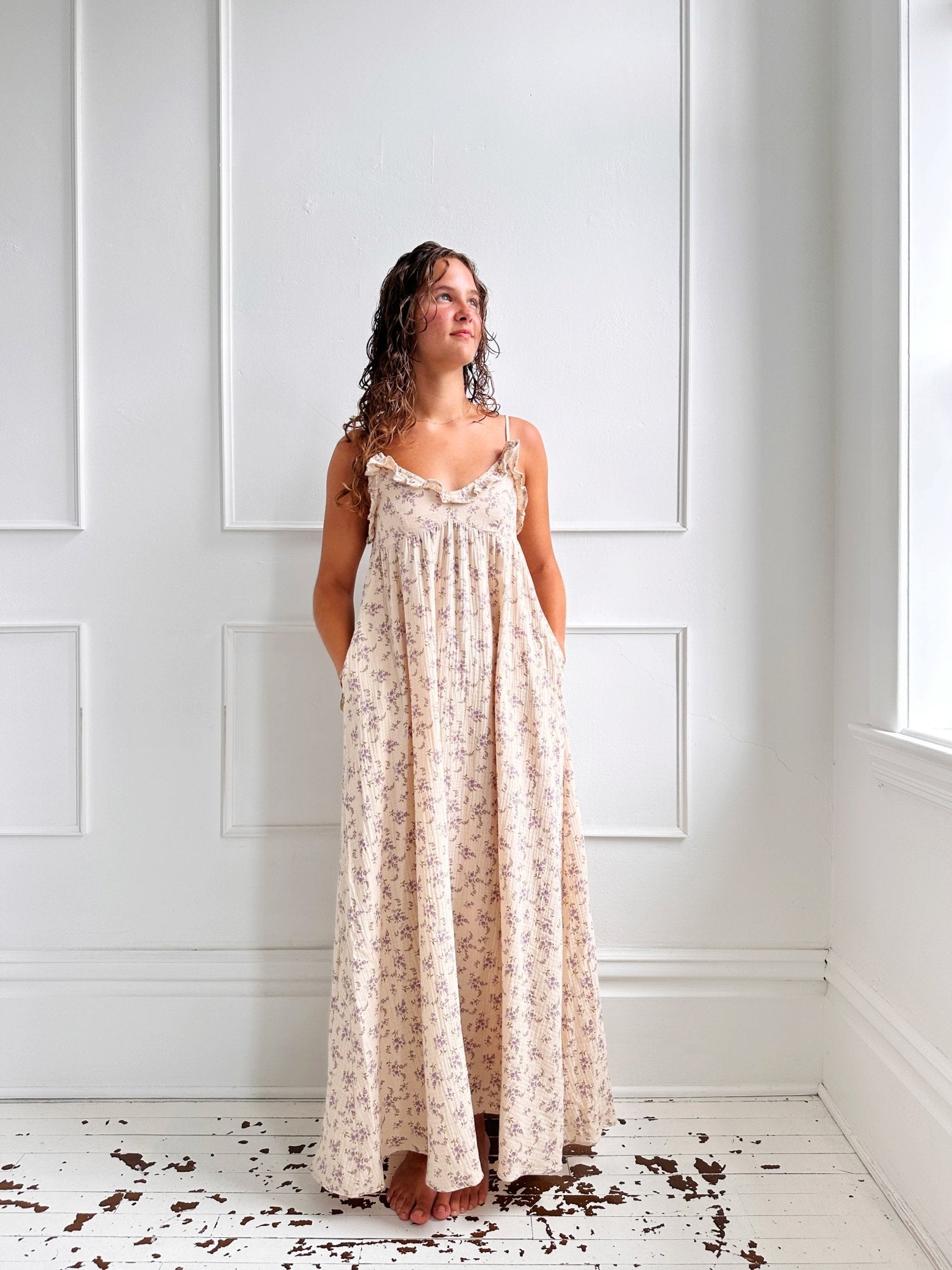 Cotton Gauze Maxi Dress - Spring Sweet
