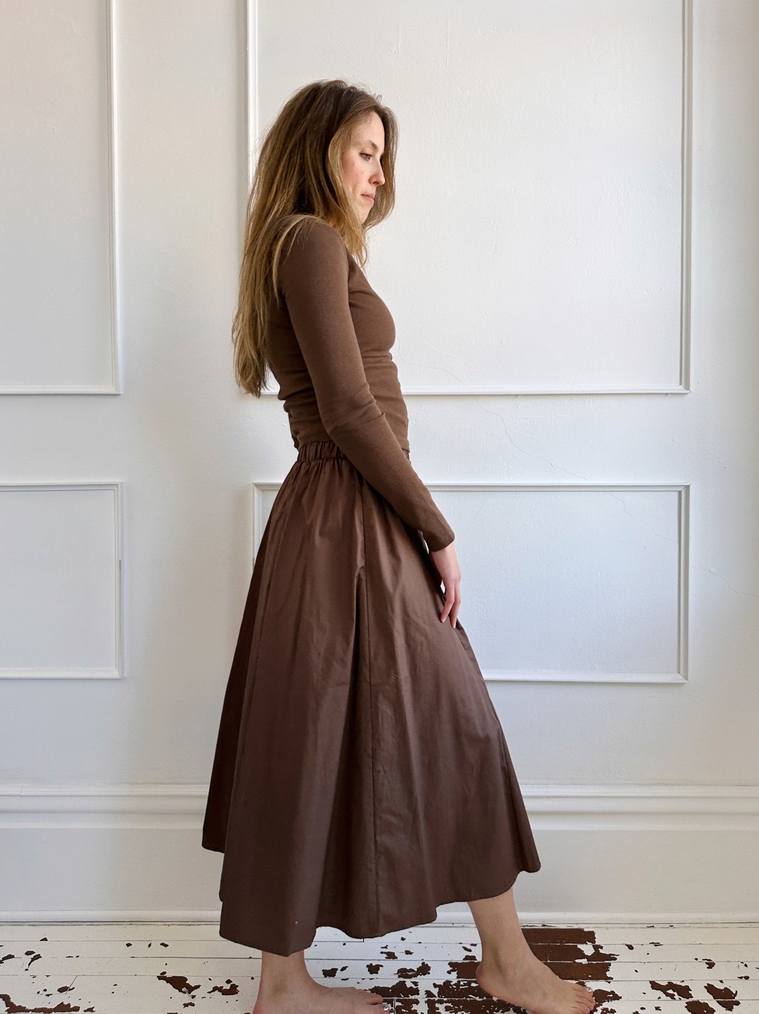 Cotton Midi Skirt - Spring Sweet