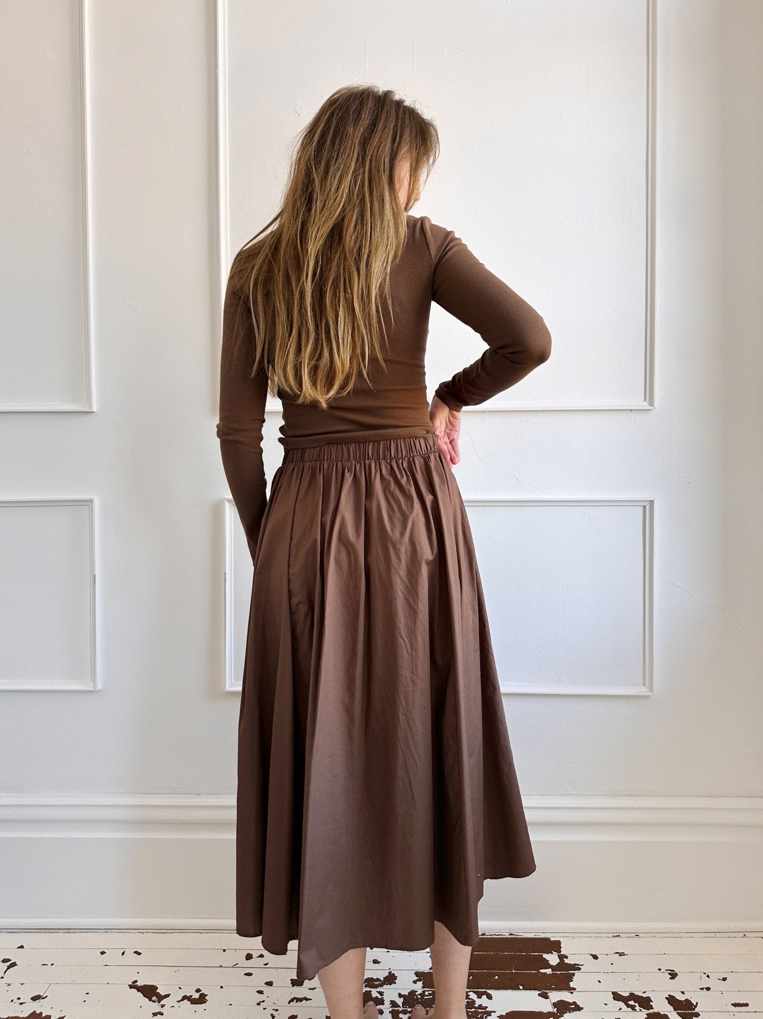 Cotton Midi Skirt - Spring Sweet