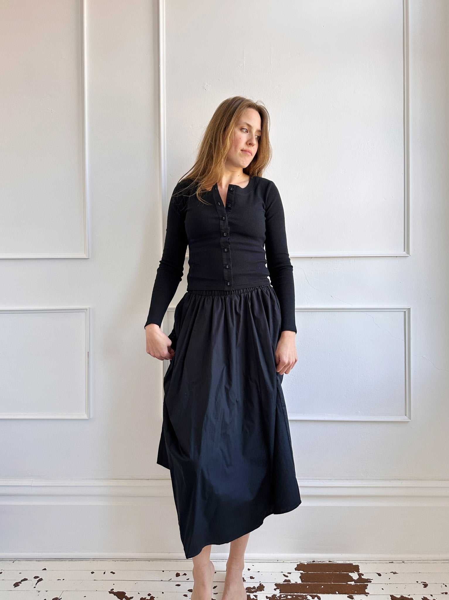 Cotton Midi Skirt - Spring Sweet