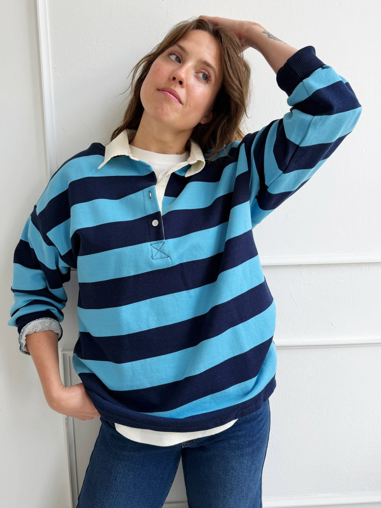 Cotton Rugby Polo - Spring Sweet