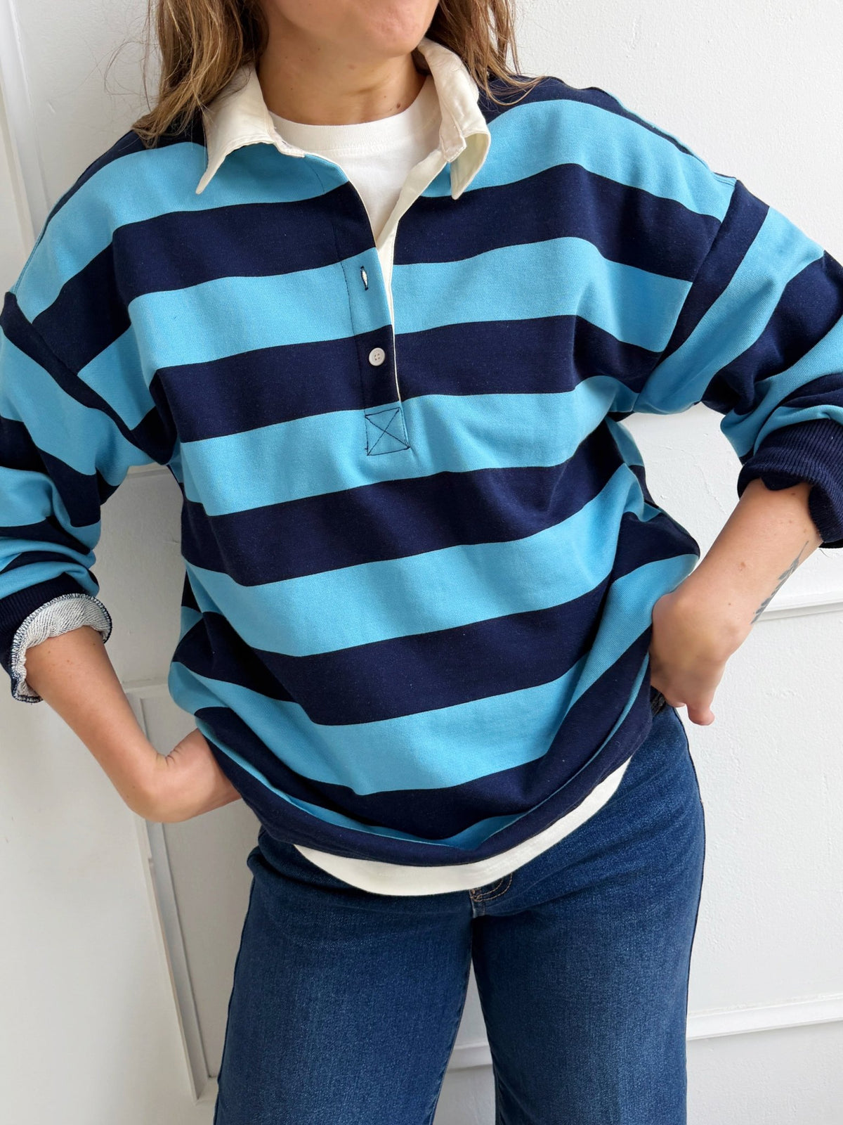 Cotton Rugby Polo - Spring Sweet